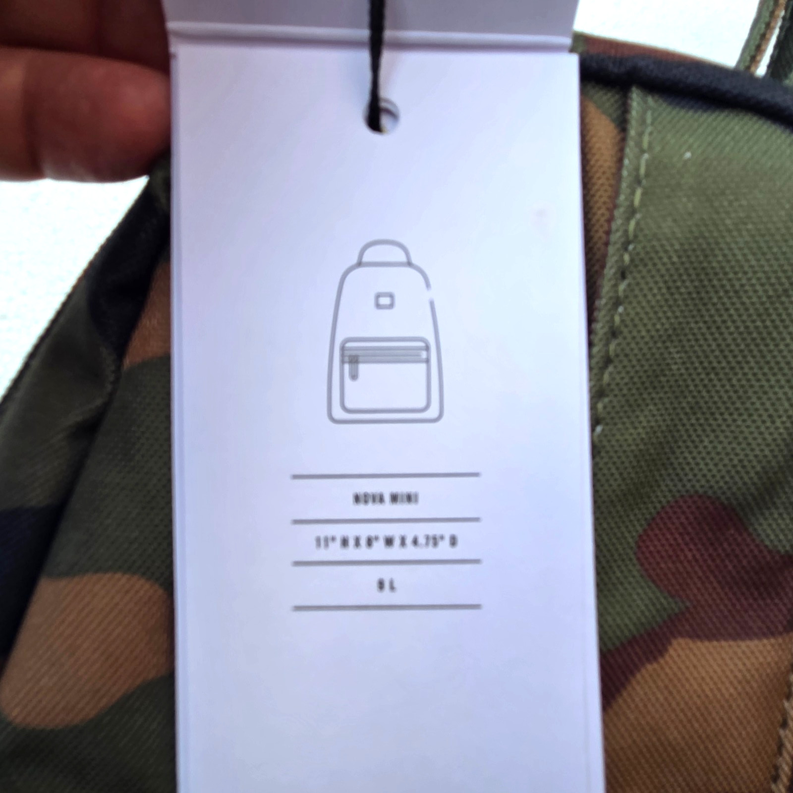 Herschel Nova Mini Backpack Camo Green Brown 9L Small Daypack NWT New