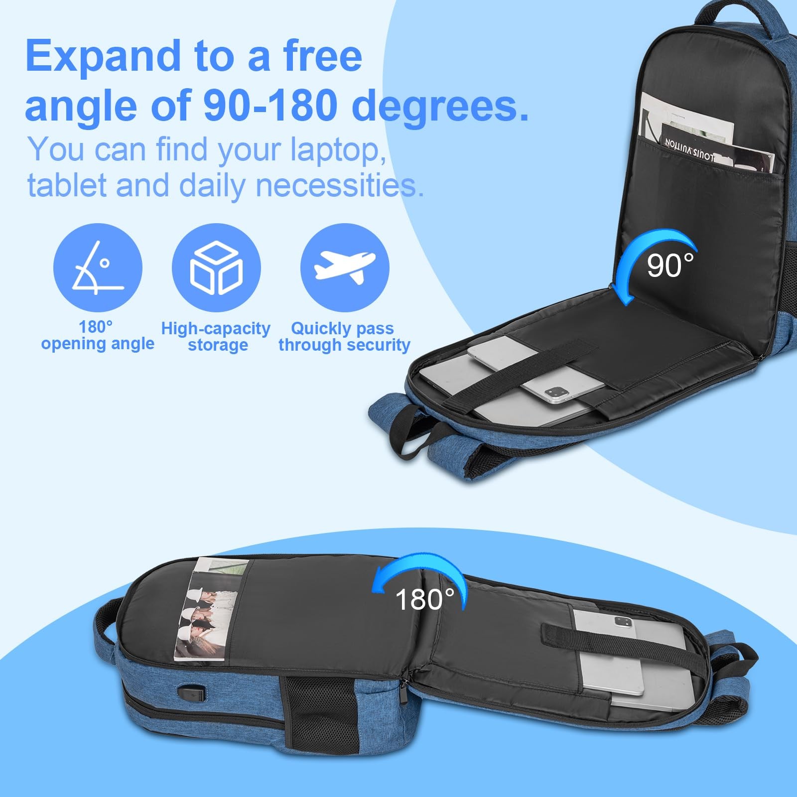 15.6 Inch Laptop Backpack With Insulated Cooler Compartment Travel Work
