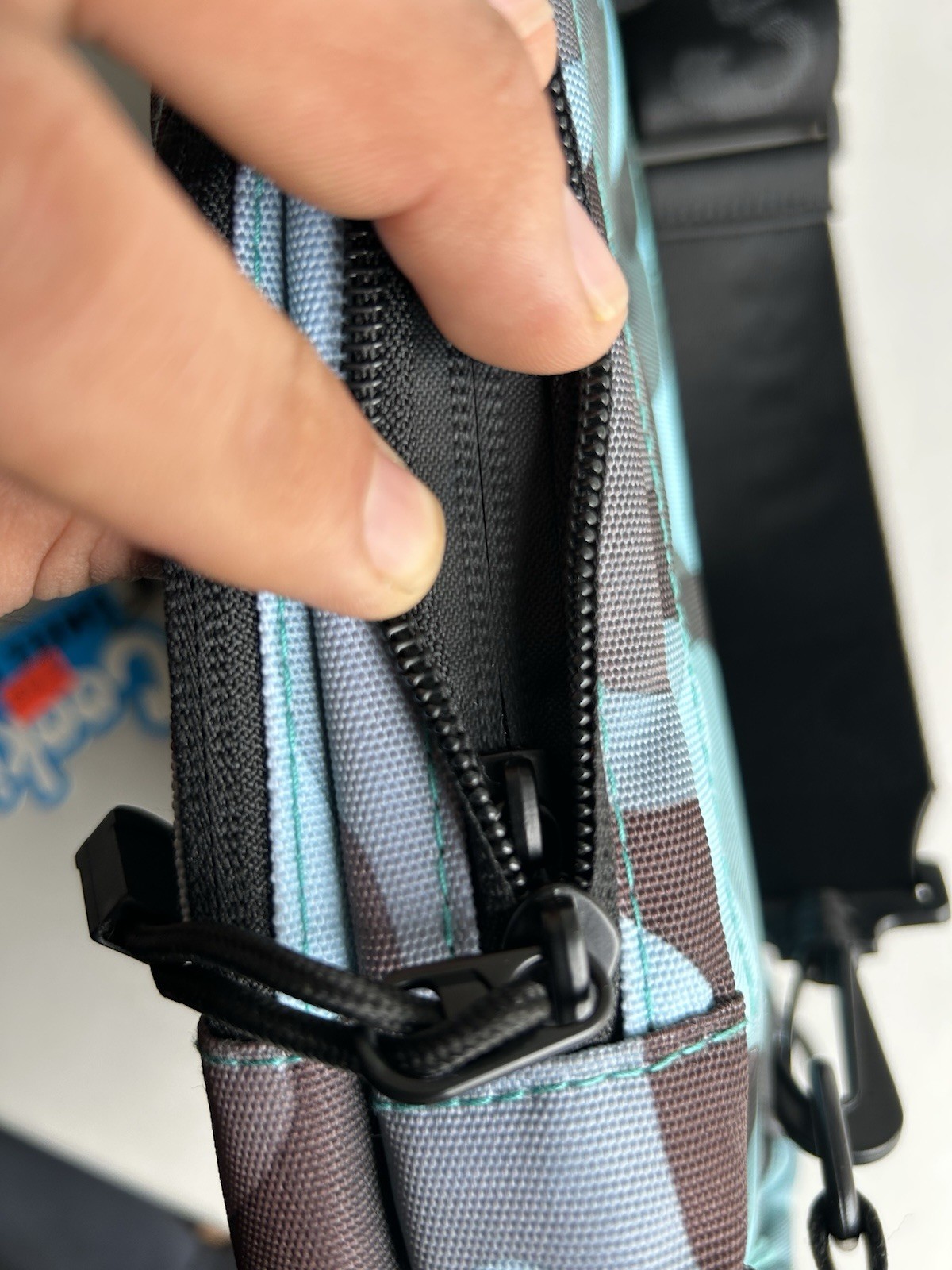 Cookies smell proof blue camo shoulder sling bag brand new