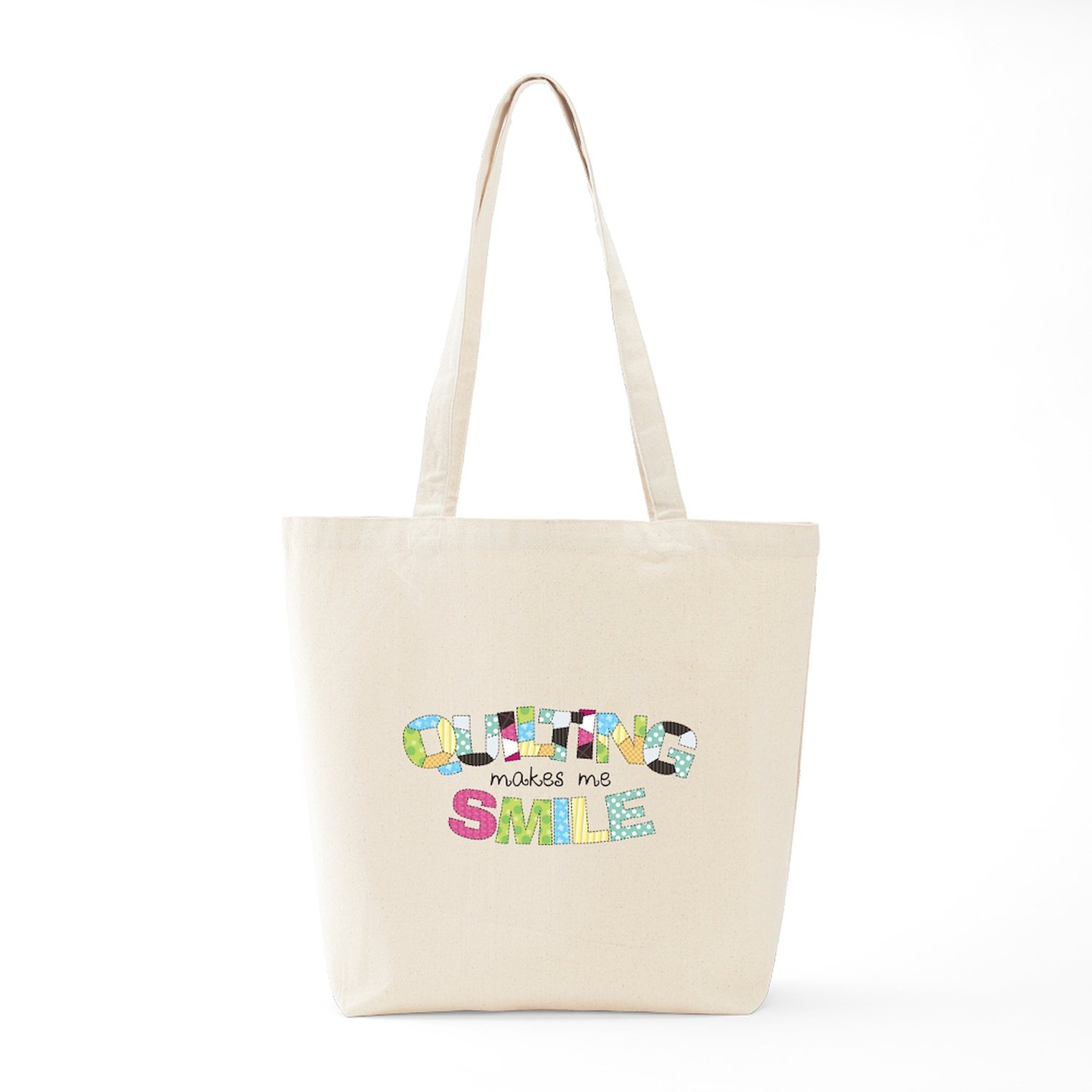 CafePress Quilting Makes Me SMILE! Tote Bag (576857291)