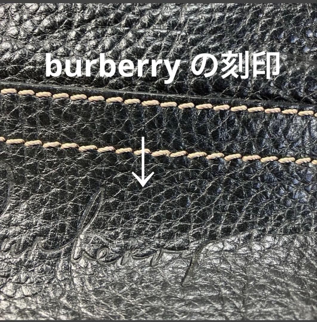 Authentic Burberry Leather Tote Bag Men’s Women’s 35cm x 37cm Large Capacity Bla