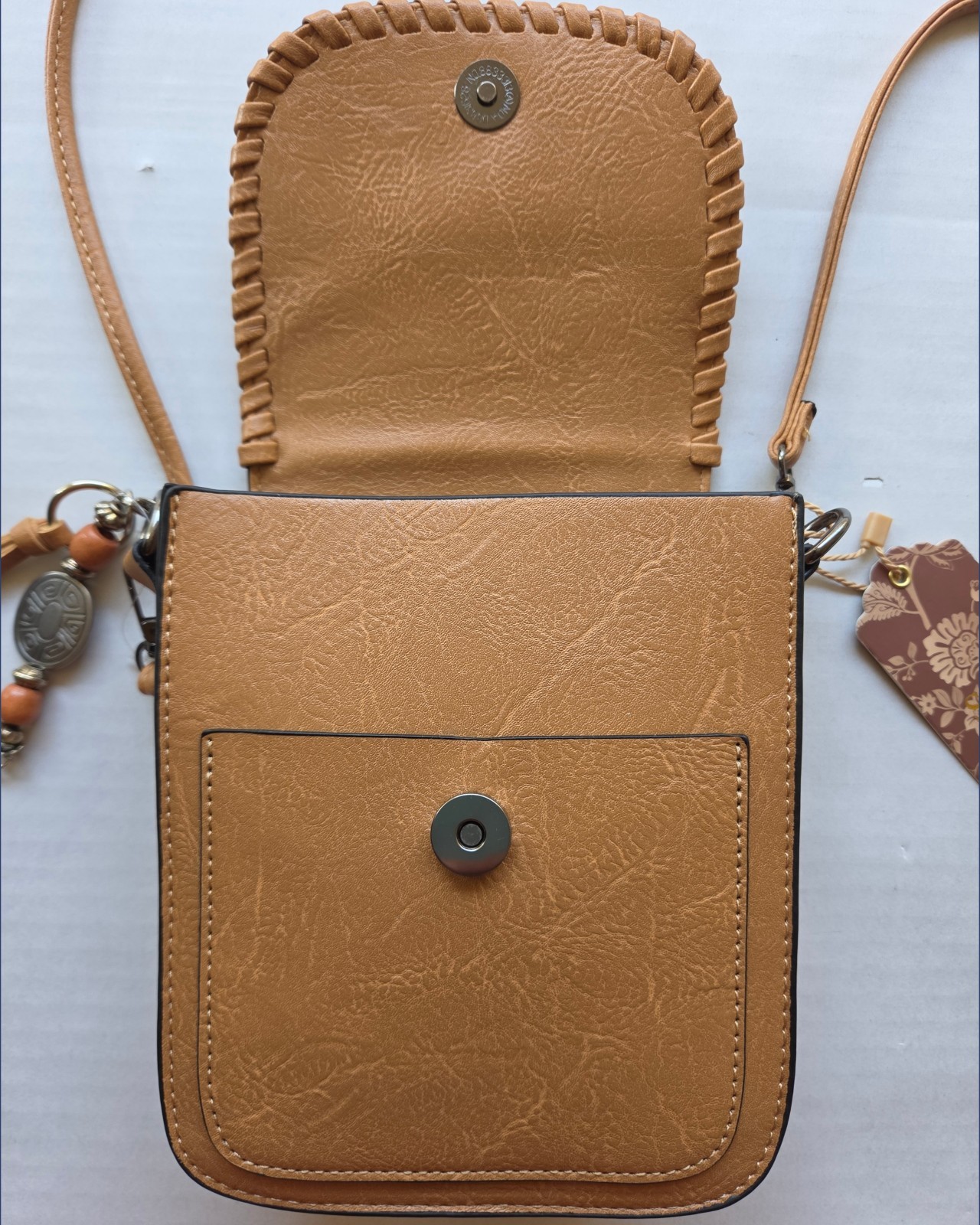 Sam & Hadley Western Mini Square Crossbody Studded Accent Sling Bag