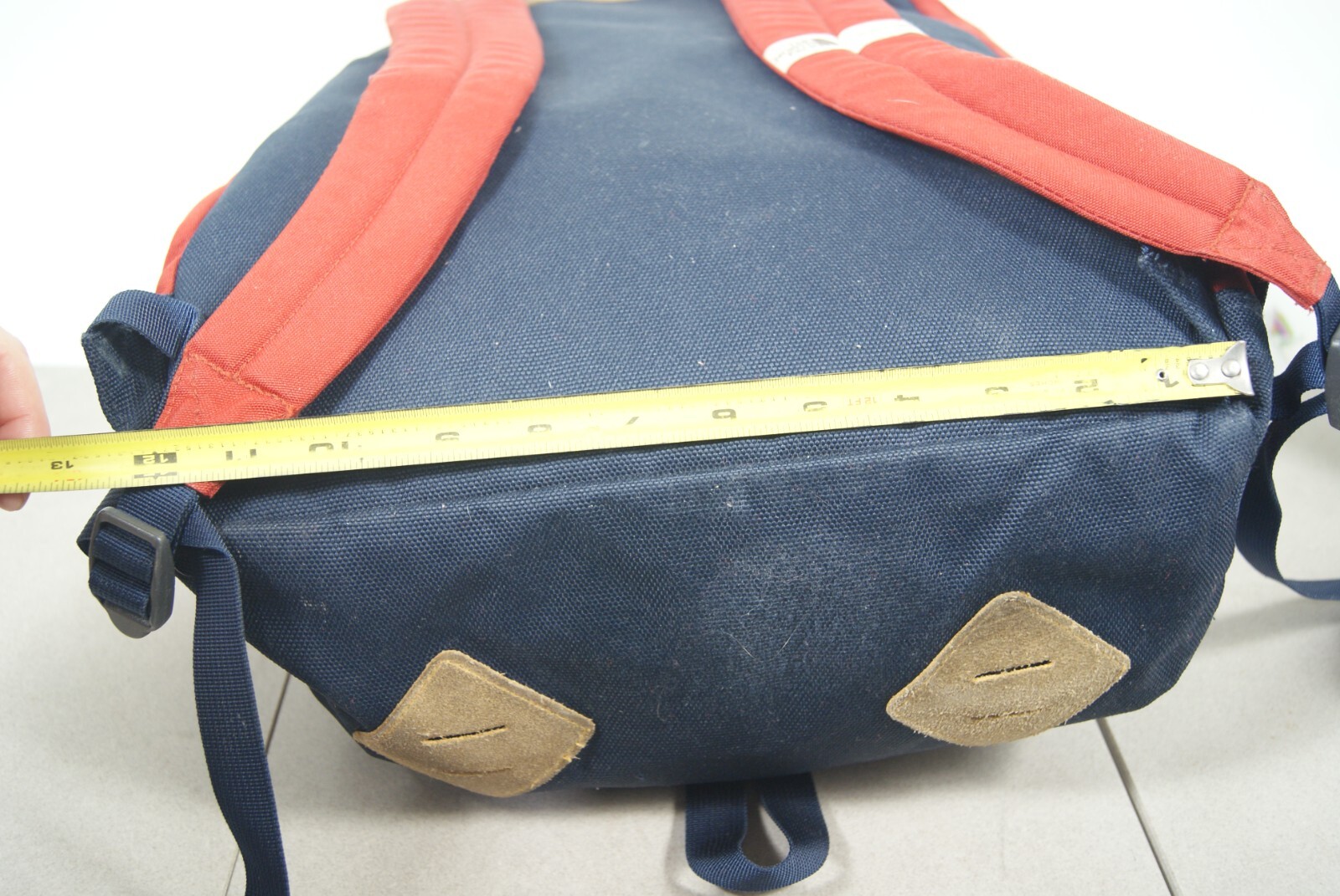 Vintage The North Face Day Pack Teardrop Backpack Brown Label Red/Blue