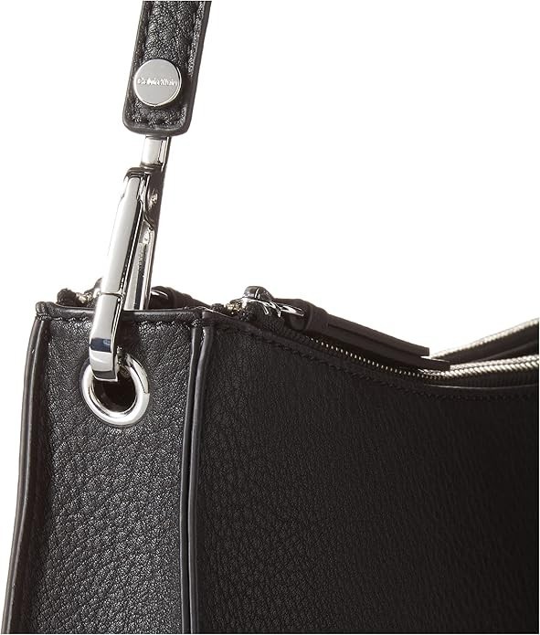 Calvin Klein Sonoma Bubble Lamb Novelty Messenger Crossbody Black/Silver *NEW*