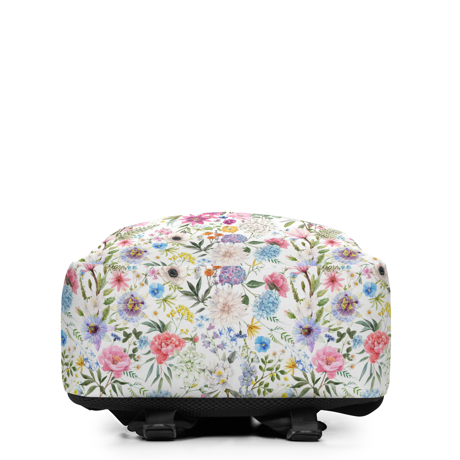 Minimalist Backpack Beautiful Floral Pattern