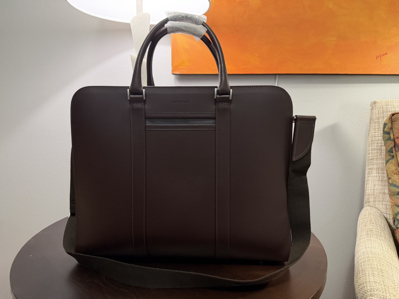 Carl Friedrik Palissy Overnight Briefcase – Chocolate Smooth Leather