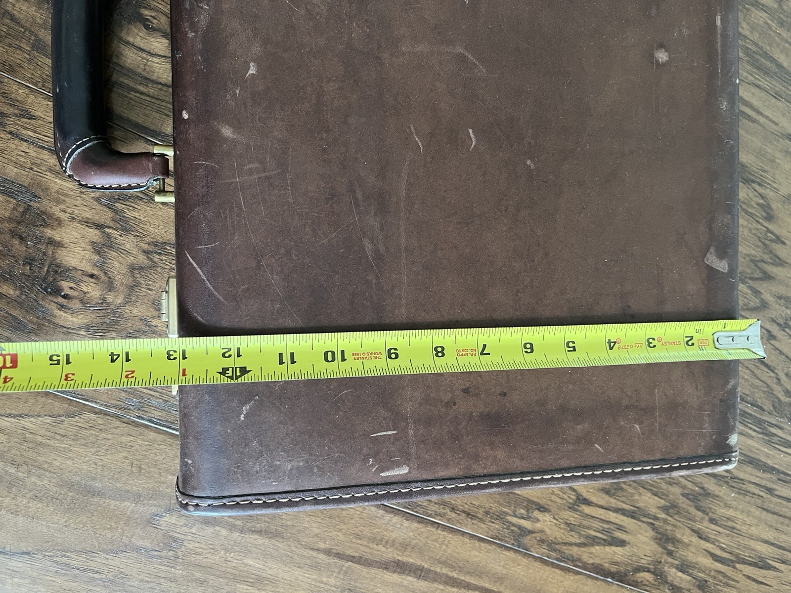 Coach Vintage Briefcase Brown Leather, Hard-Sided with Brass Combo Locks Attache
