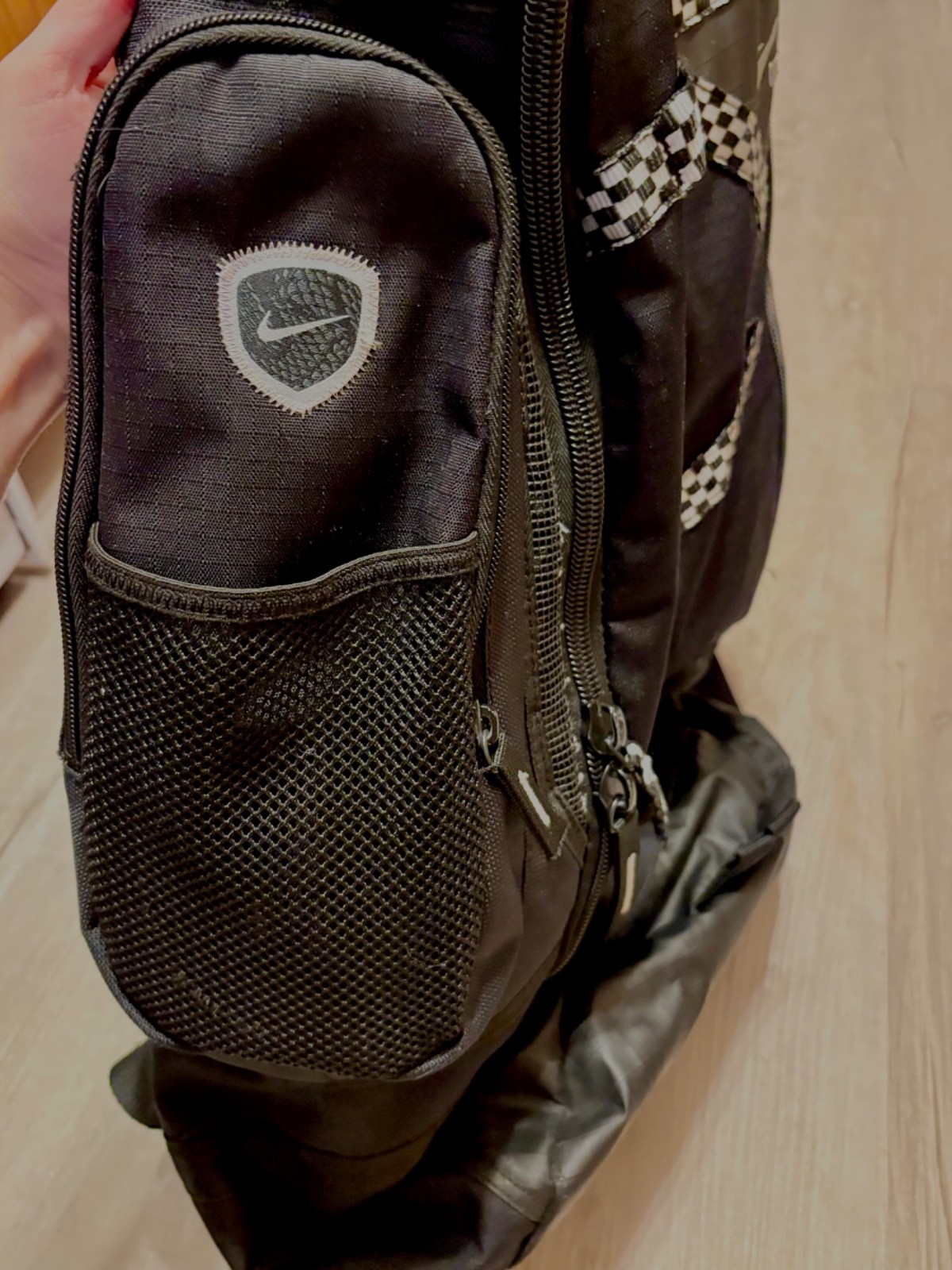 Nike Lacrosse Face-Off Game Day Extra Large Backpack Black Gear Bag Stick Slot