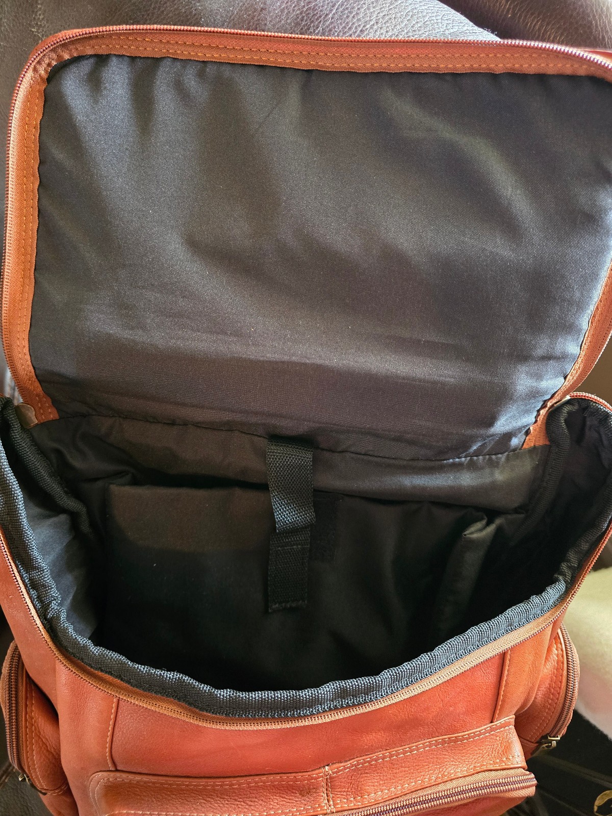 Premium Leather Laptop Backpack – Saddle Brown all leather, Excellent Condition