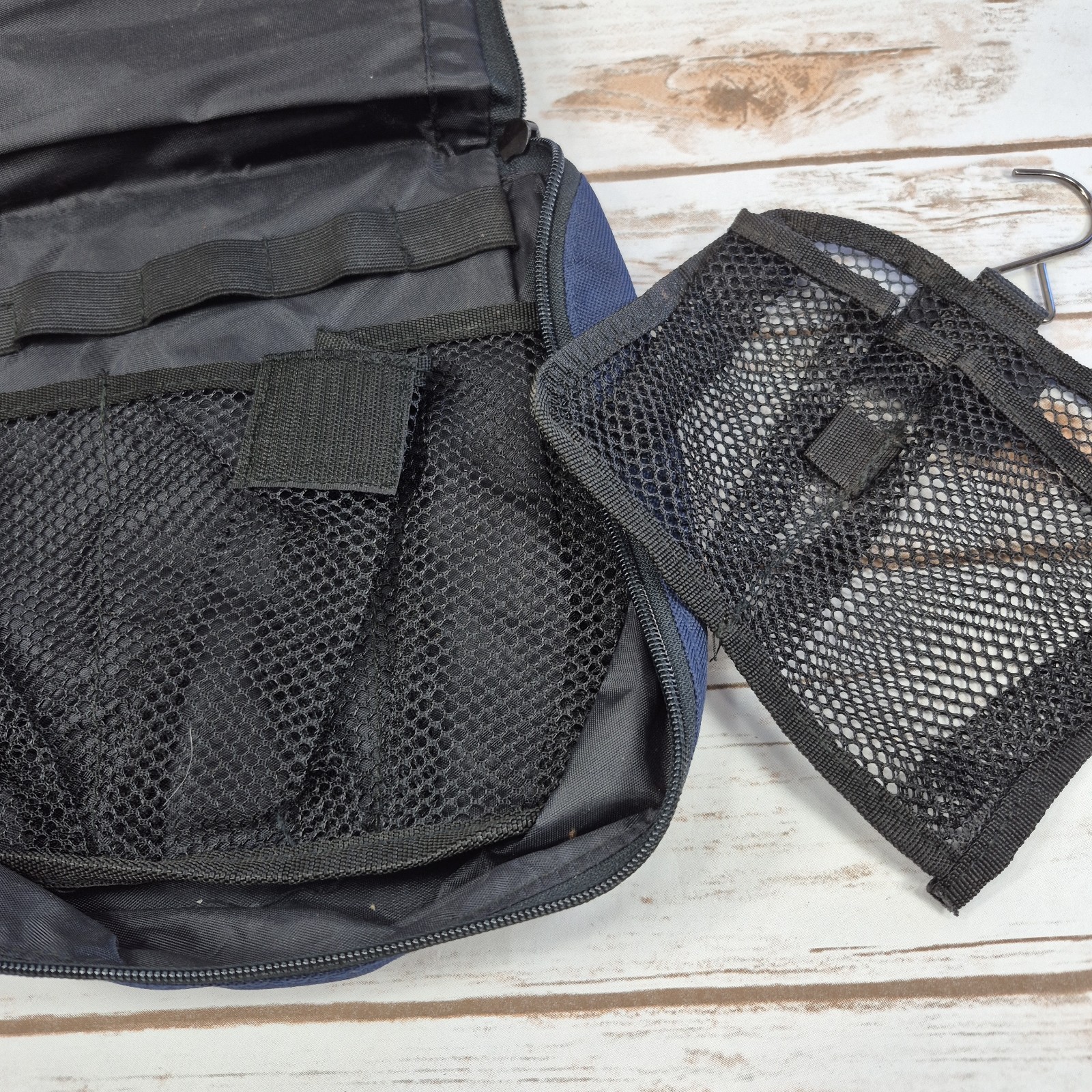 Blue Ampac NASA Toiletry Kit with Removable Hanging Toiletry Shampoo Netting