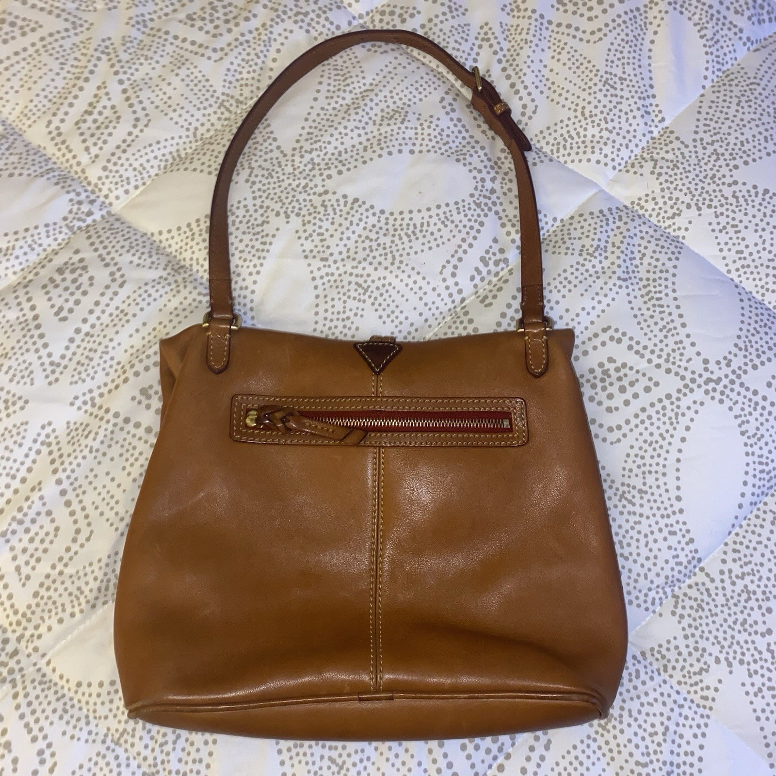 Dooney Bourke Florentine Leather Toggle Crossbody Bag Unisex