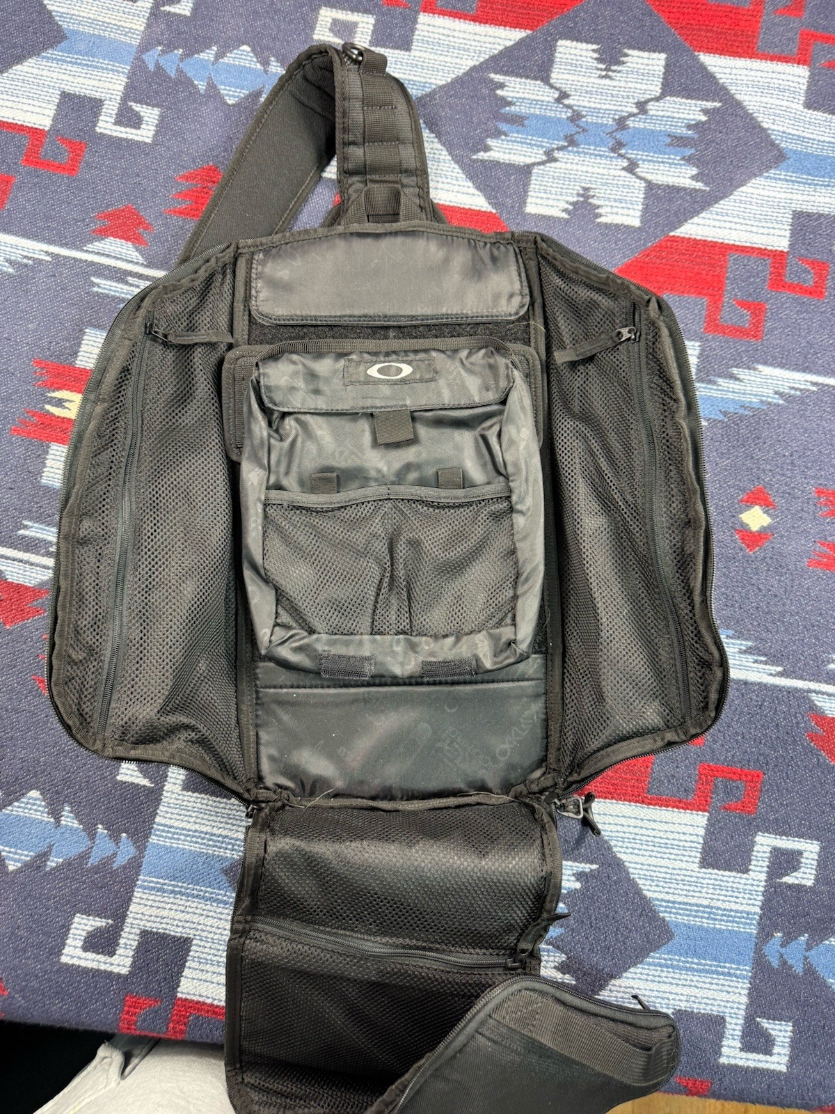 Vtg Y2K Oakley Sling Tactical Software Pilot Shoulder Messenger Bag Backpack