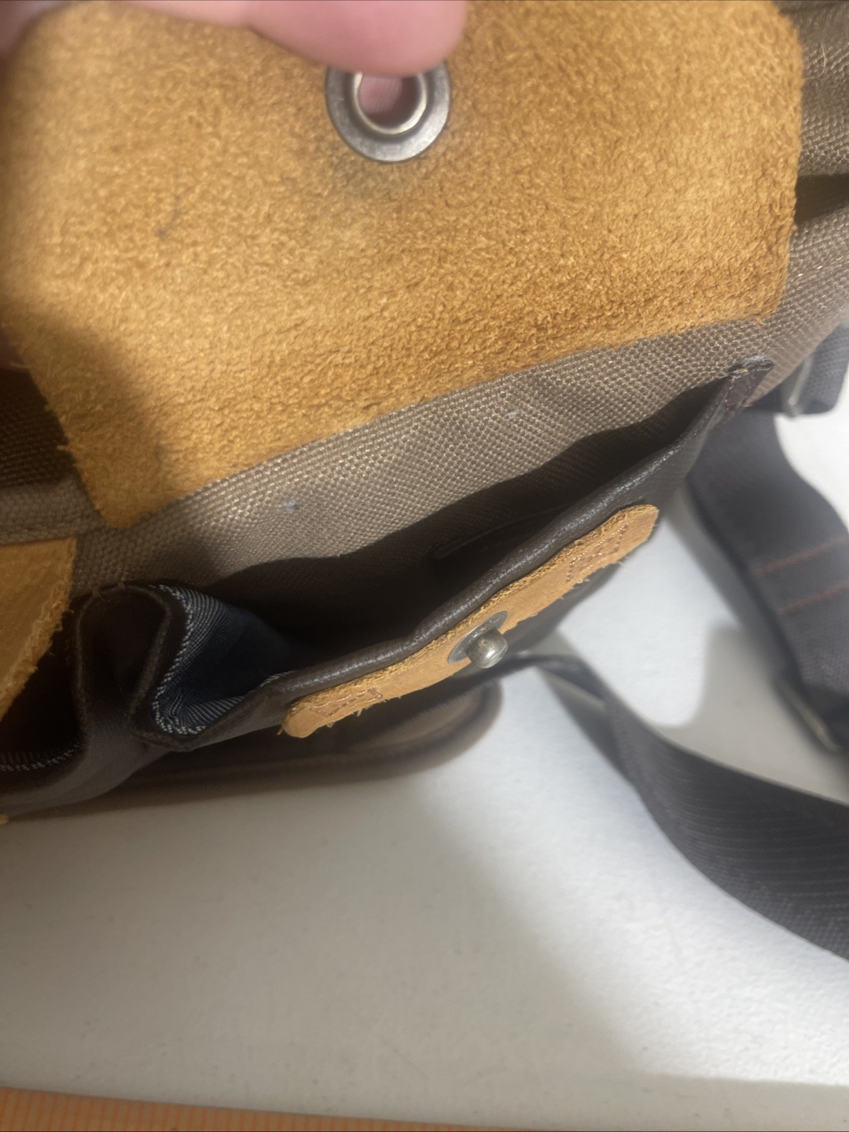 Duluth Trading Company Fire Hose Canvas Bona Fide Briefcase Messenger Bag