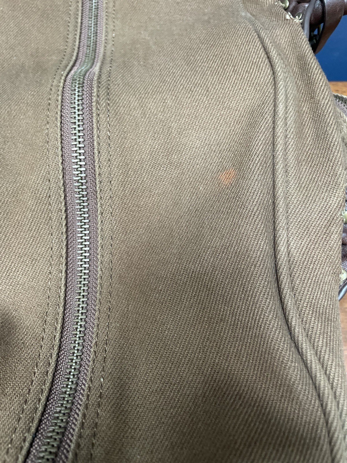 J Crew Leather Canvas Twill Weekender Duffel Travel Bag