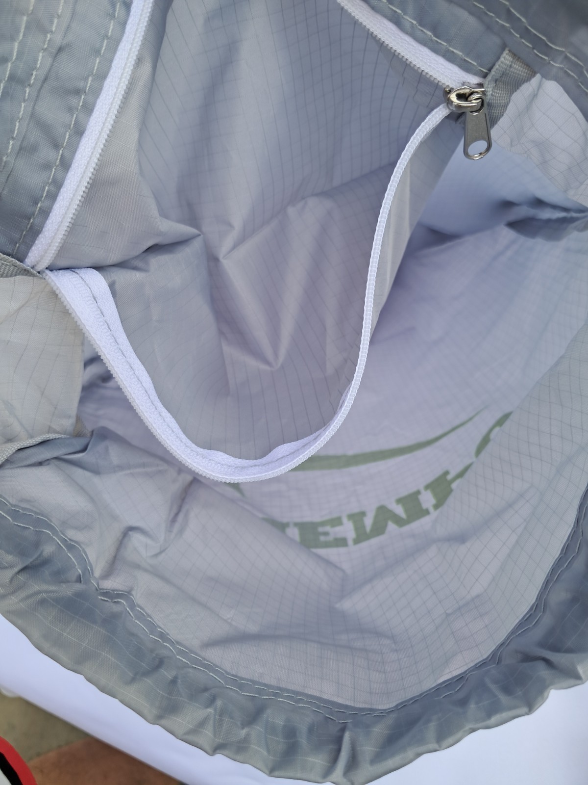 Nike Tiempo Soccer Drawstring Tote Carry Shoe Dust Gym Bag 16×13 Wolf Grey Lime