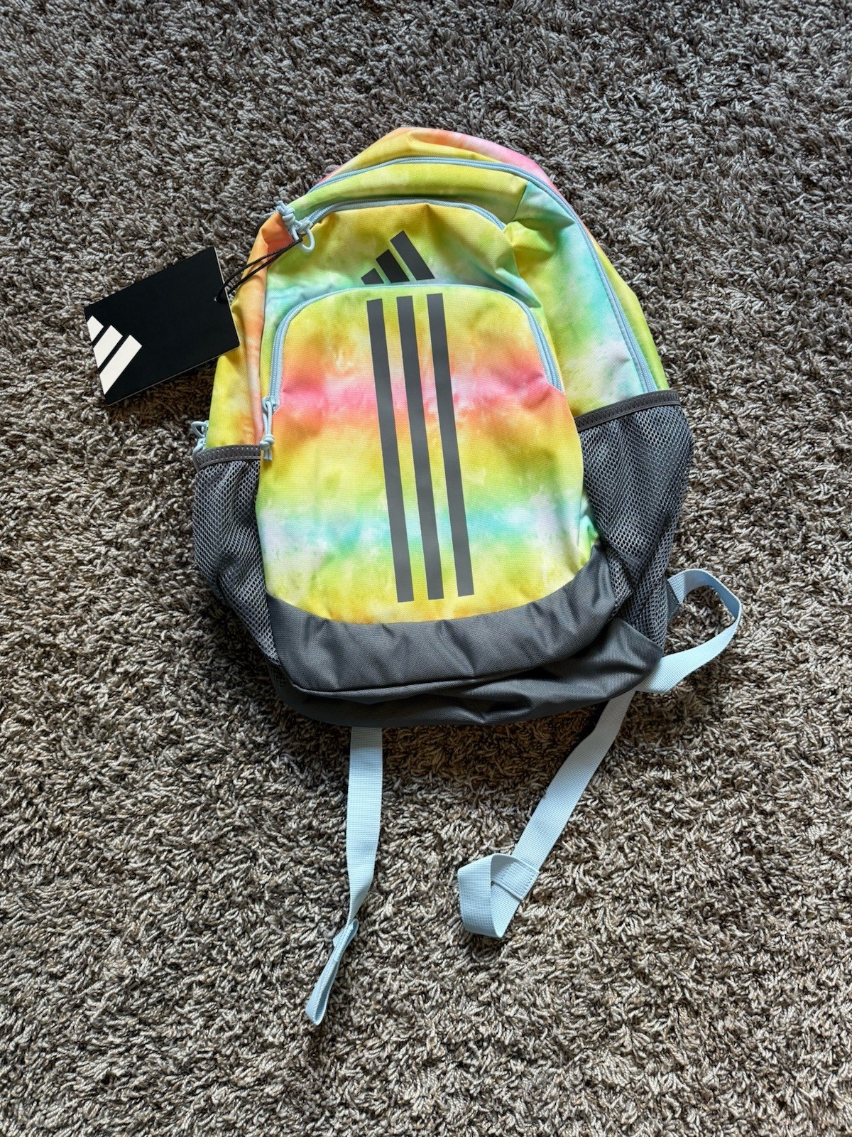 🌈 Adidas BTS Originator School/Sports/Travel Backpack Stone Wash Rainbow