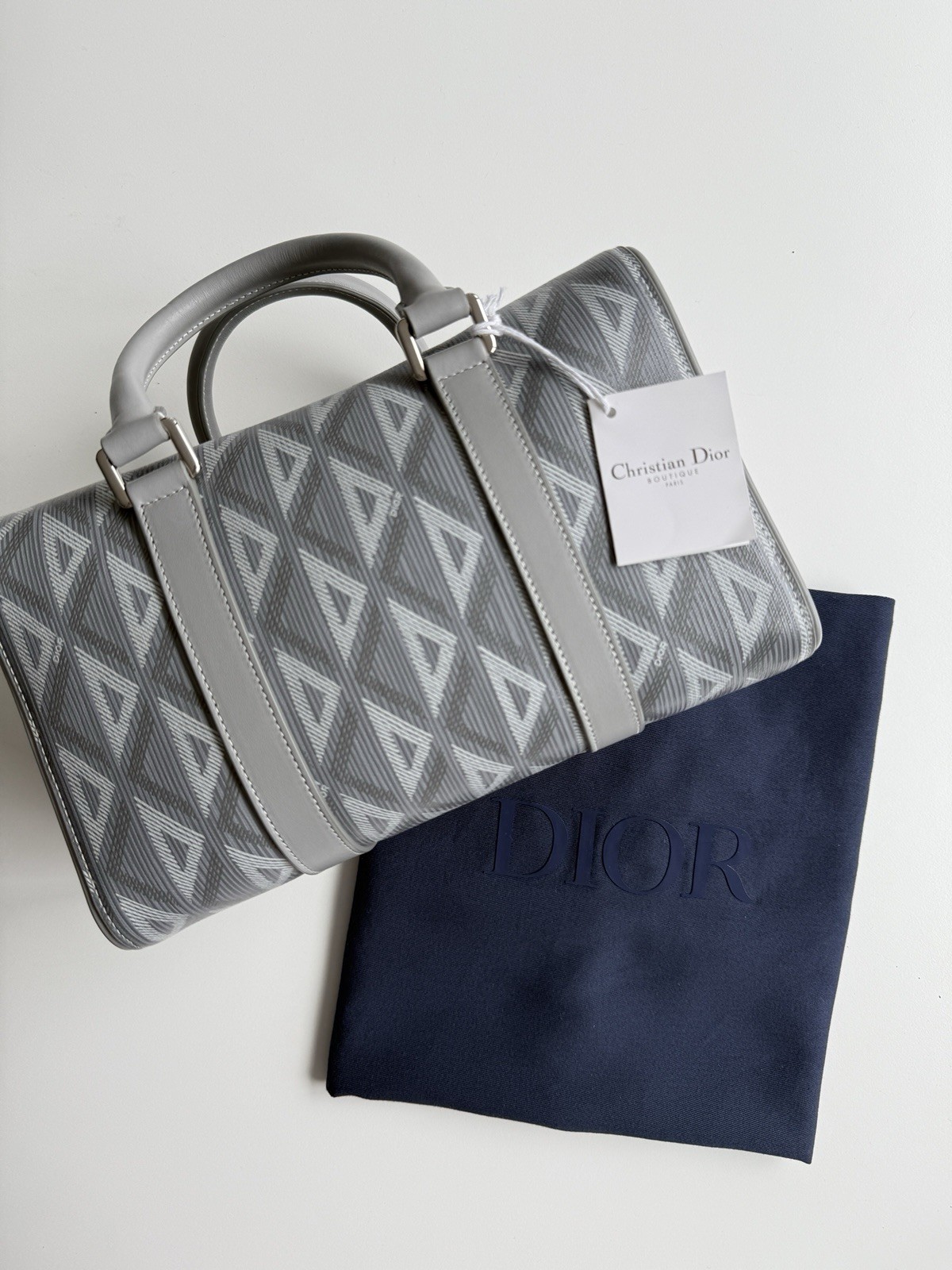 Dior Lingot 26 Bag In Gray CD Monogram