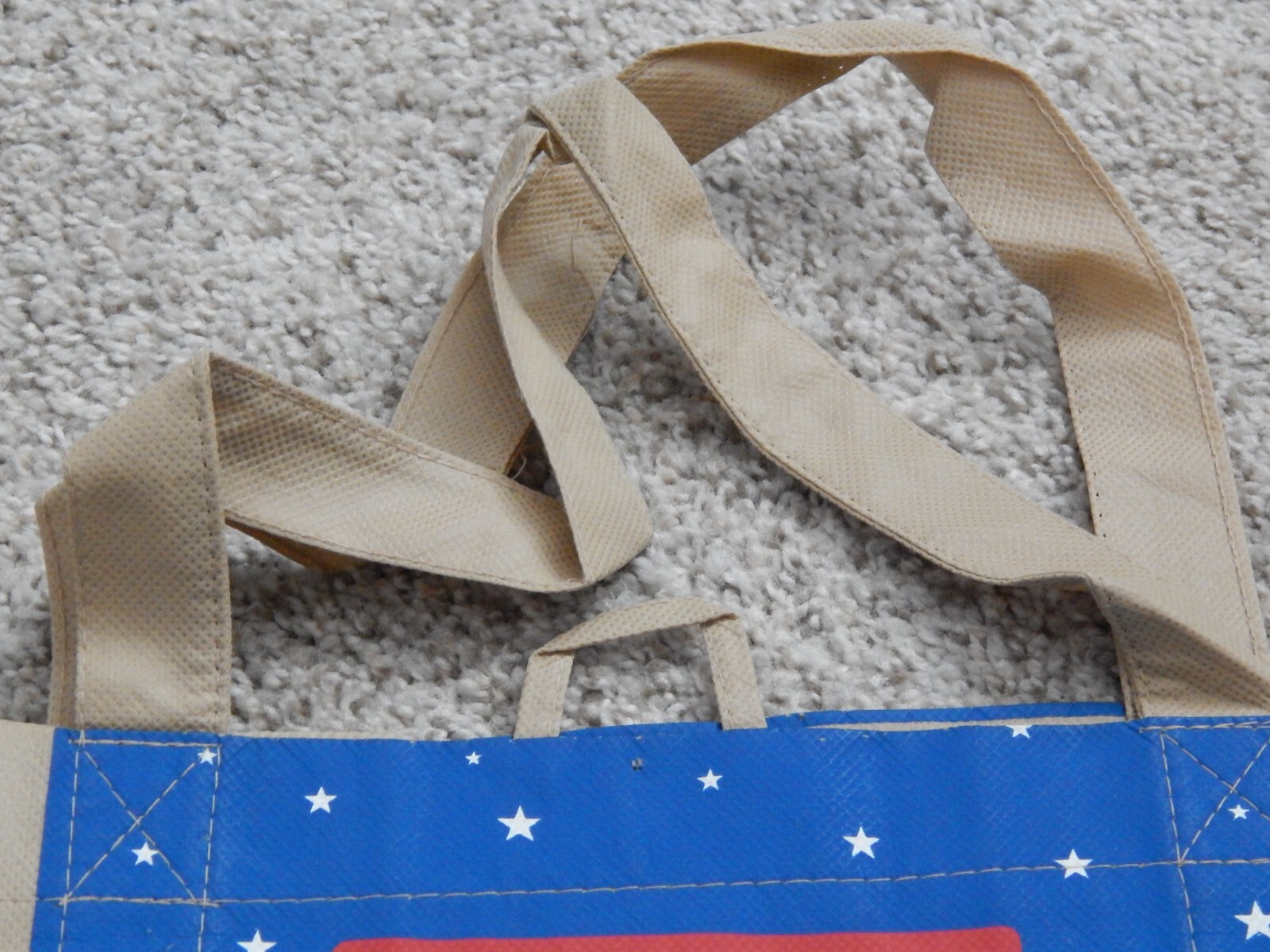 USO SERVING OUR TROOPS MILITARY REUSABLE BAG TOTE ECO FRIENDLY