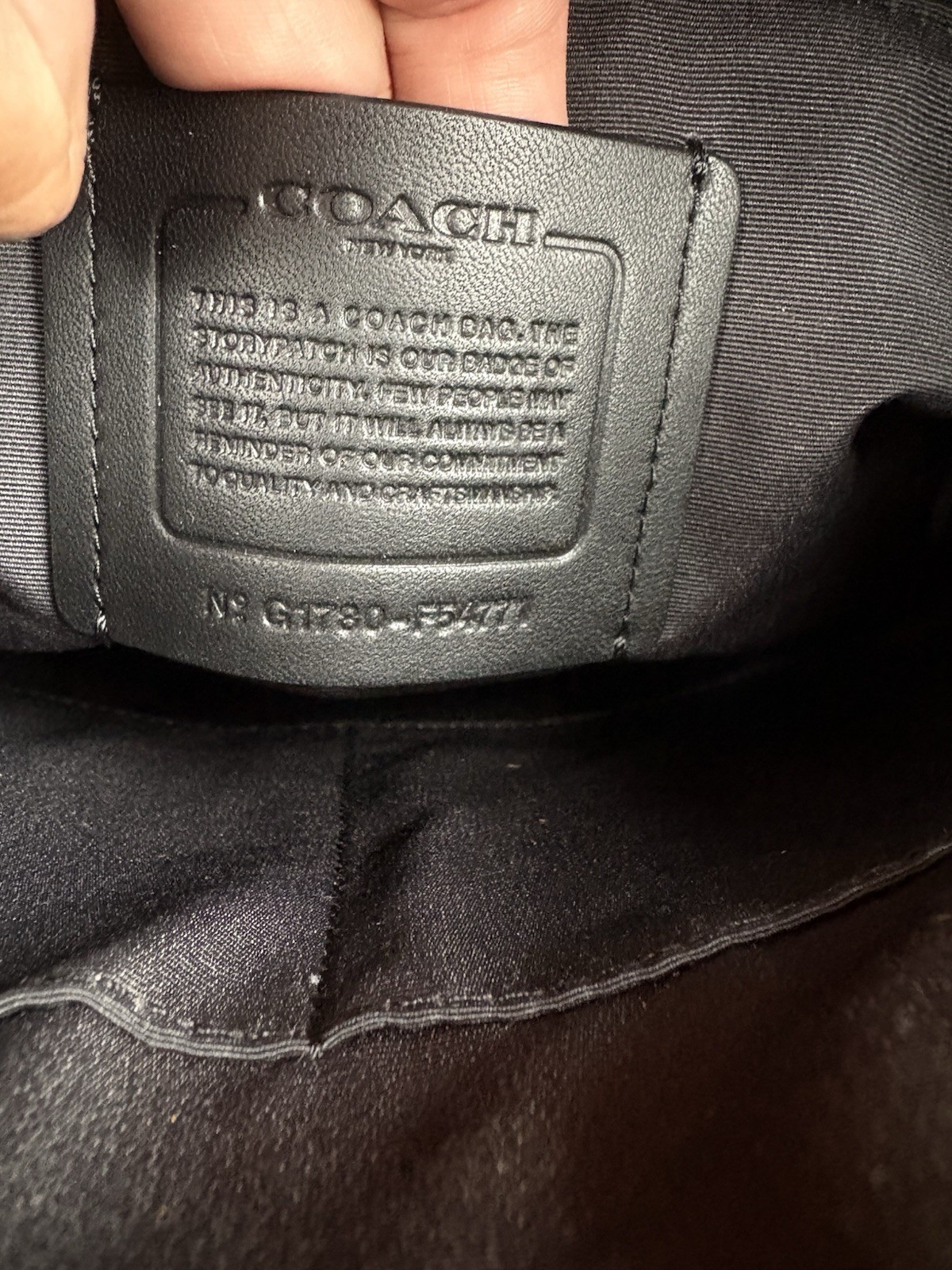 Coach F54771 Charles Small Messenger Bag Charcoal/Black EUC