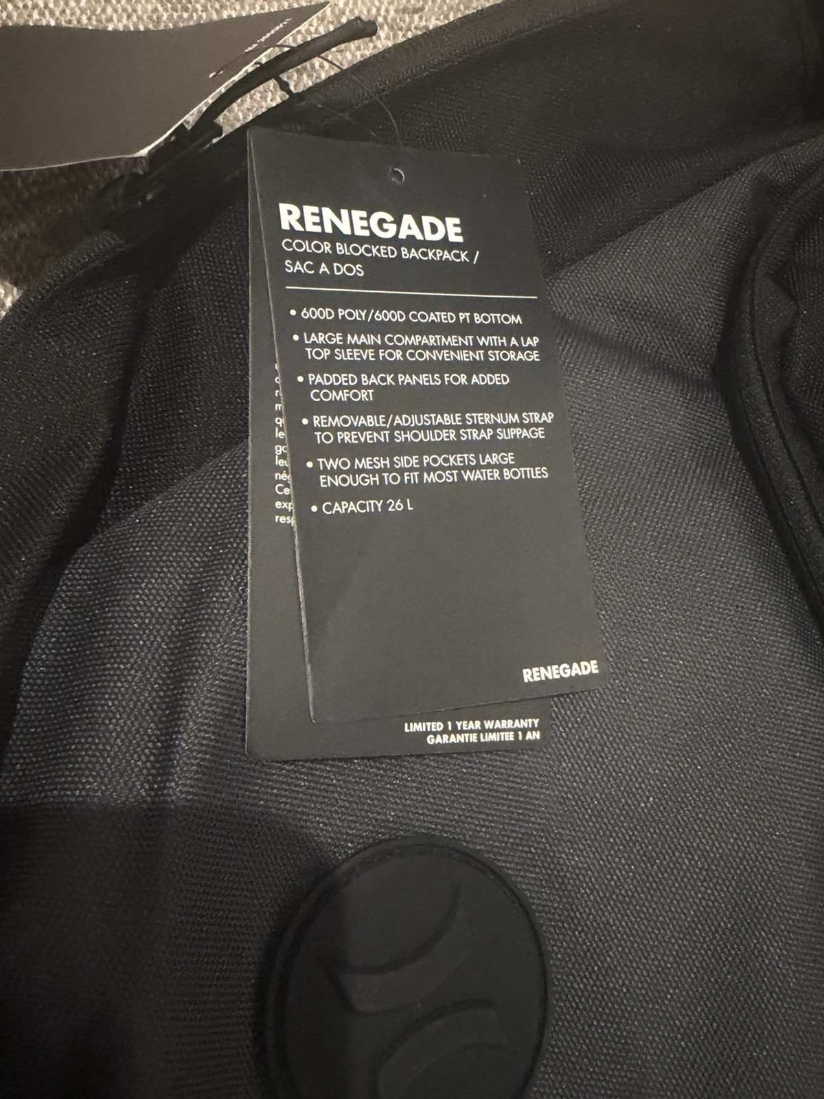 Hurley Renegade Backpack 26L Water Resistant Laptop Sleeve School Travel Bag