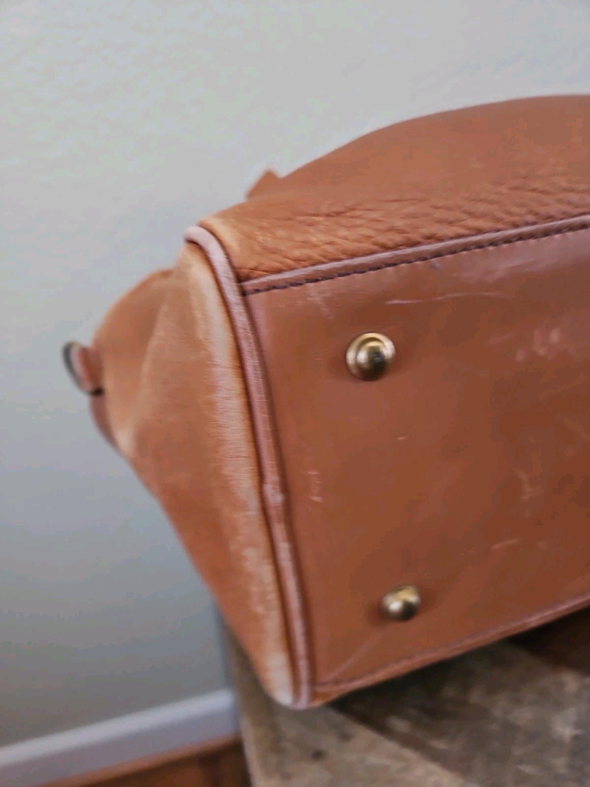 Vintage Burberrys Tan Leather Briefcase Business Bag