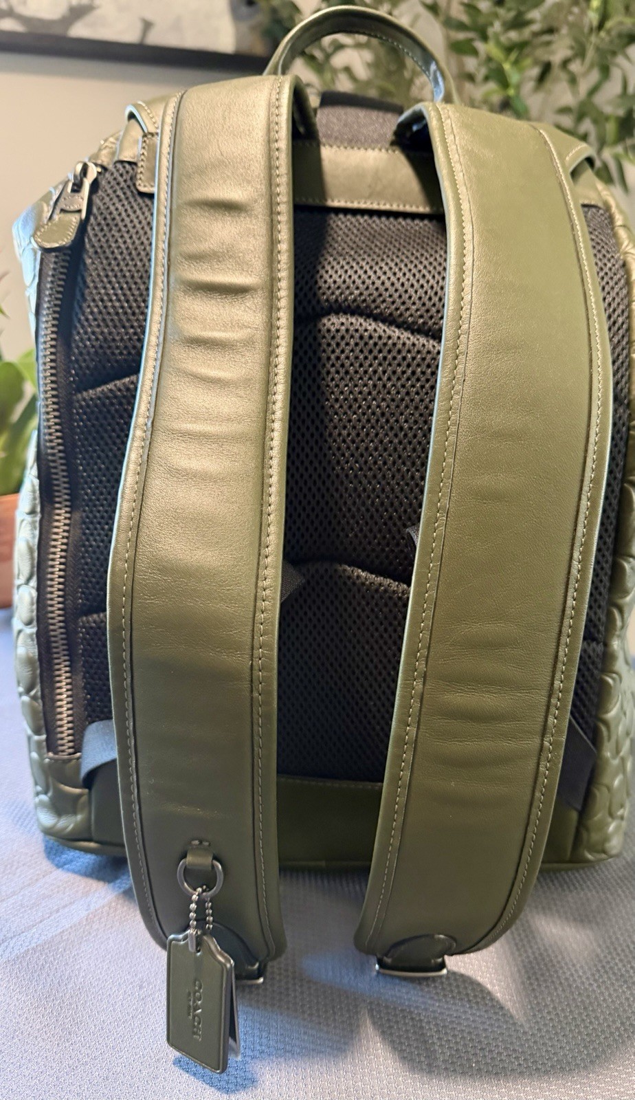 Coach New Large Sullivan Backpack Signature Leather W Eyeglass Case C9868