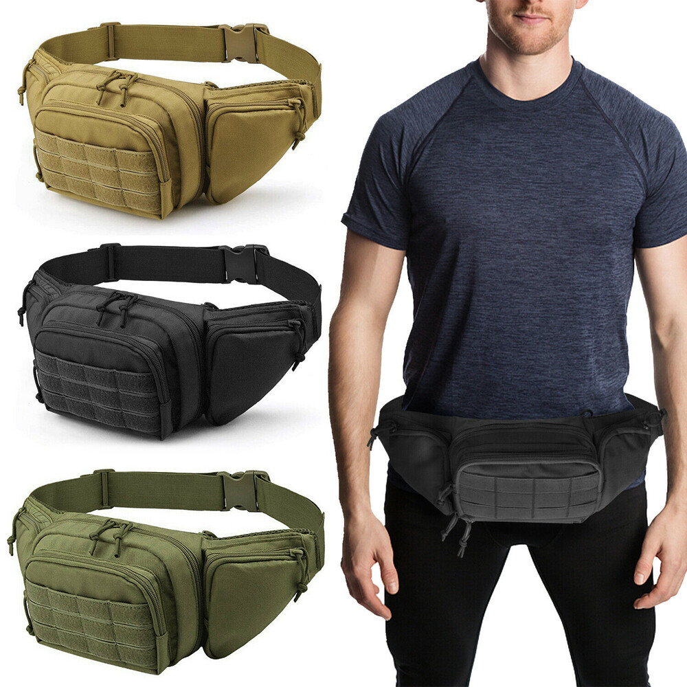 Tactical Waist Bag Concealed Gun Carry Pouch Military Pistol Holster Fanny Pack