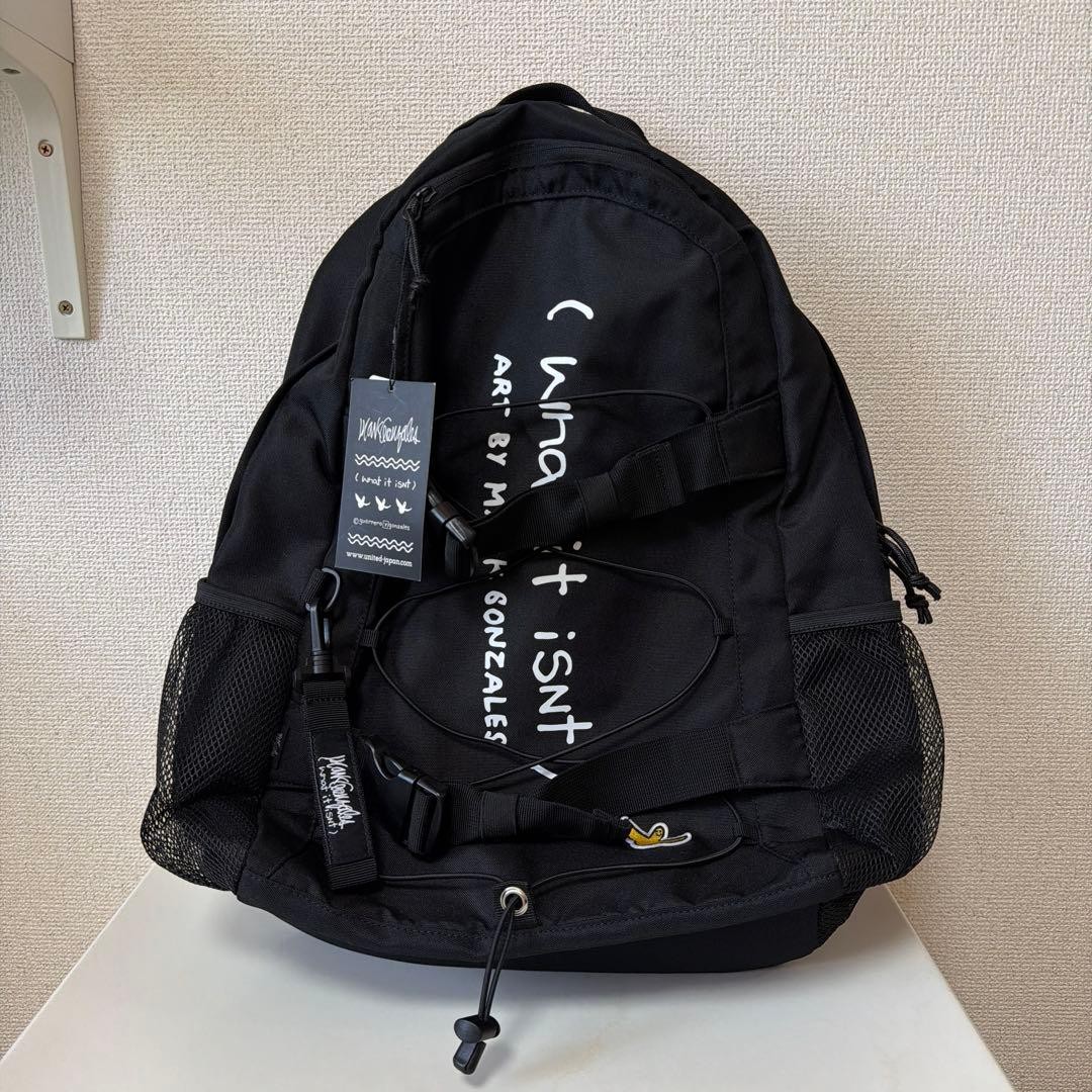 ART BY MARK GONZALES Black Backpack 49.5cm x 33cm x 17cm