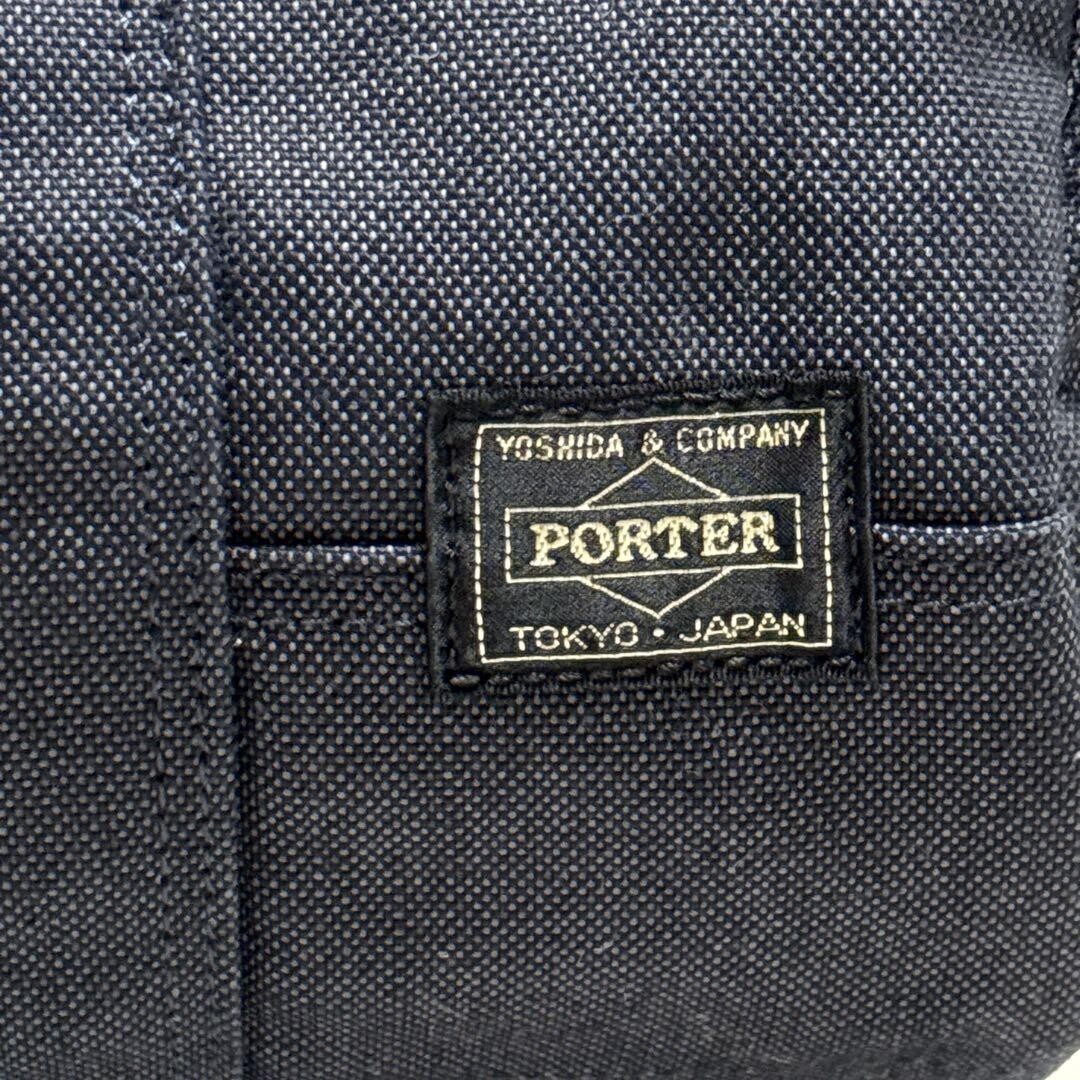 PORTER Smoky Mini Boston Bag Navy Denim Duffle Bag Yoshida Kaban Japan Unisex