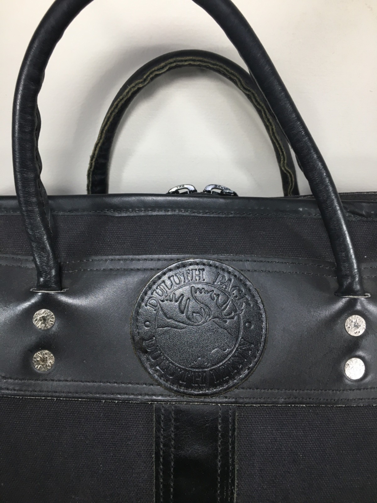 Duluth Pack Laptop Black Tarveler’s Leather Bag Computer Everyday Briefcase USA