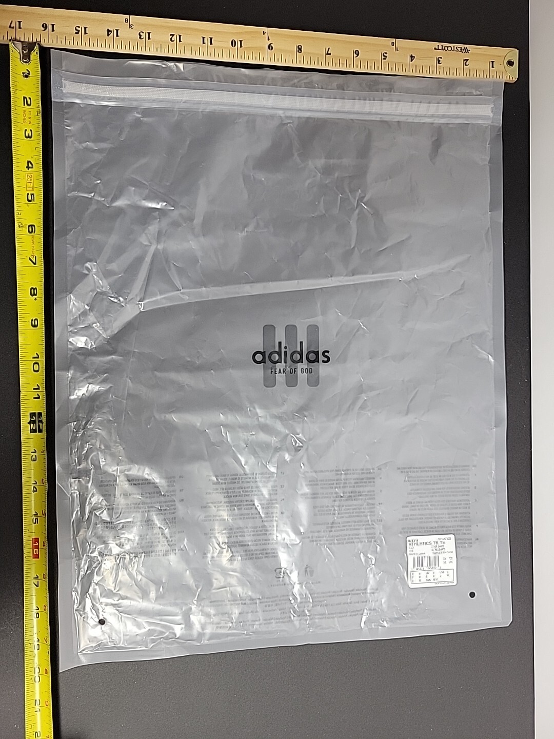 Fear Of God Essentials Zip Top Athletic Bag Authentic 20 x 16
