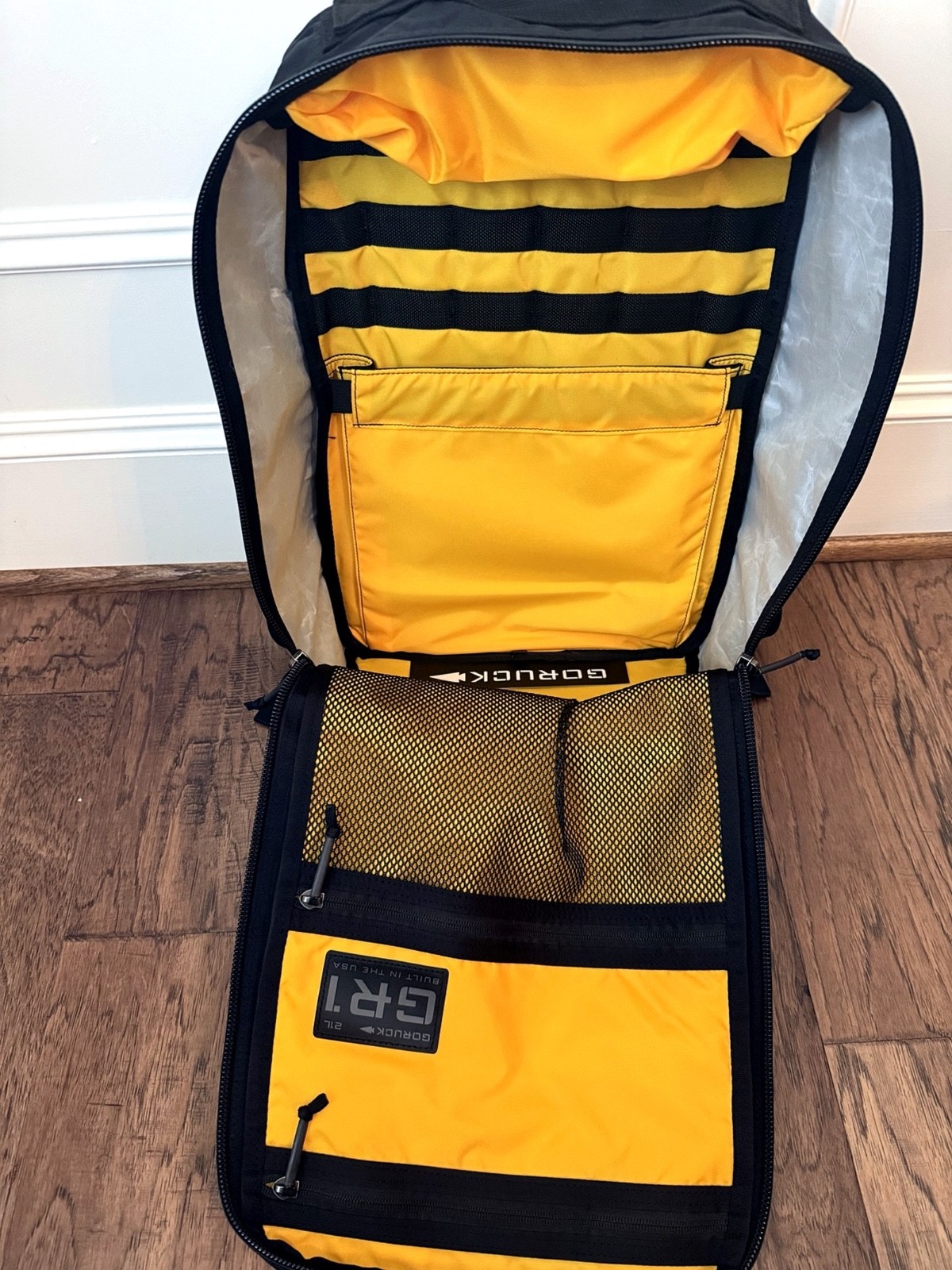 GORUCK GR1 21L X-Pac Black Backpack w/ Yellow Interior + Stash Pocket – NWT