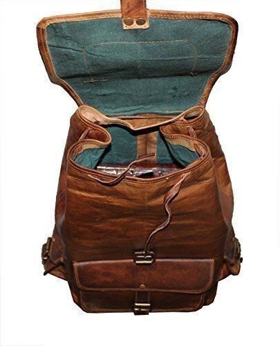 genuine leather backpack for men and women 18″Backpacks Leather bag
