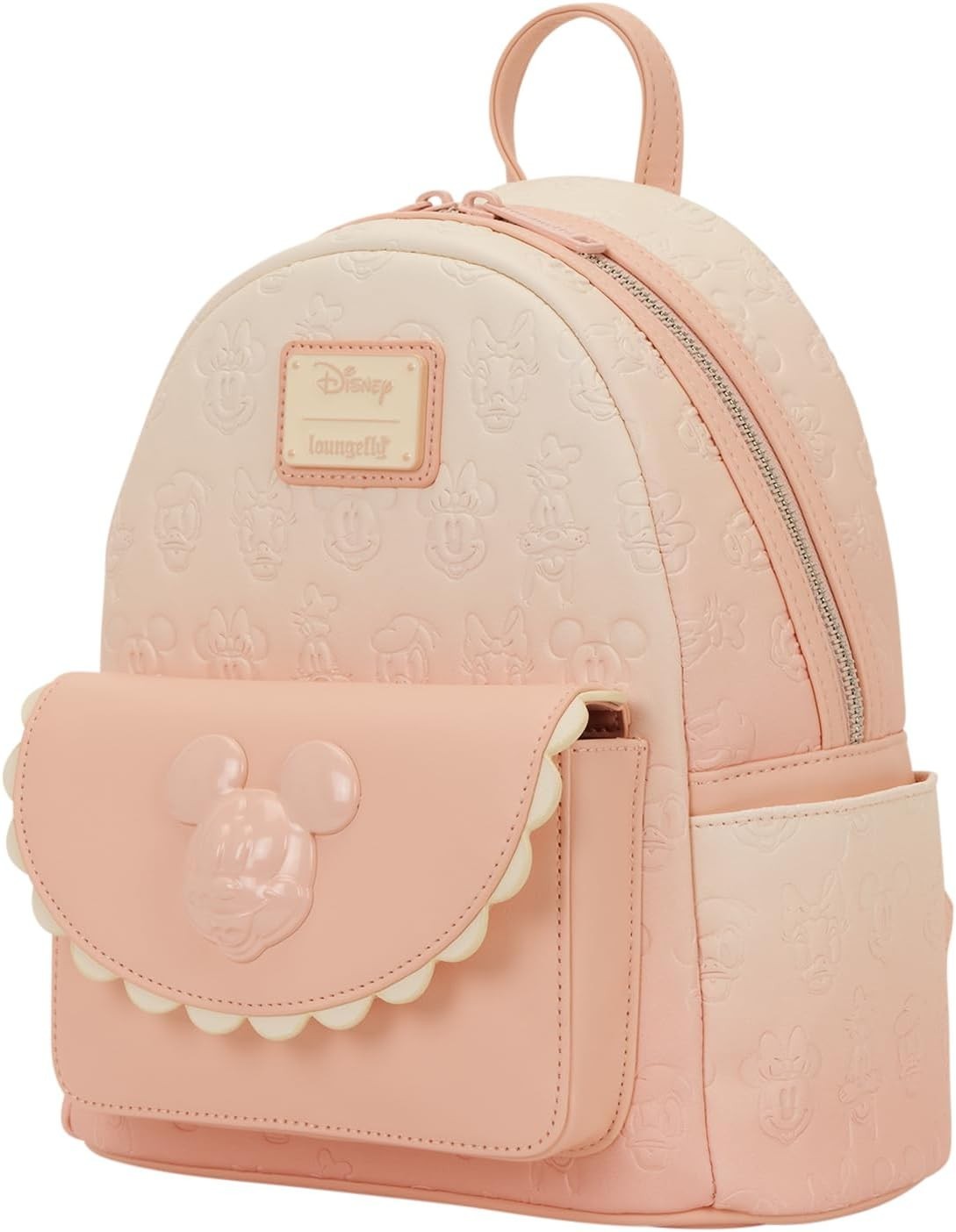 Loungefly Disney Pink Ombré Mini Backpack Mickey & Friends All-Over Print Sealed