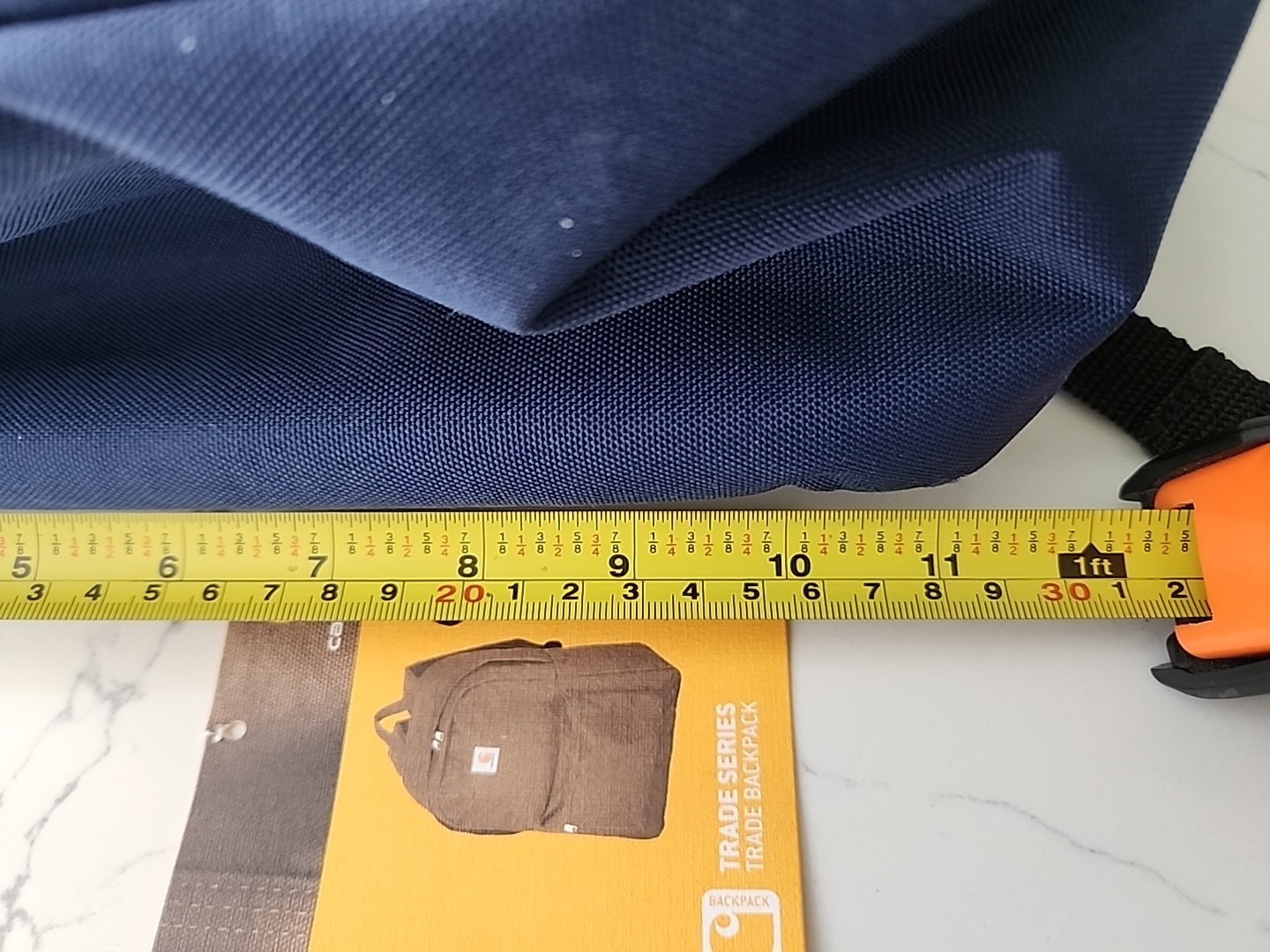 Carhartt Navy Blue Trade Series Basic Backpack GenSend Co Bag EUC 21 Liters