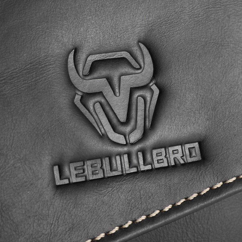 LEBULLBRO Men’s Genuine Leather Crossbody Bag Sling Bag & Shoulder Chest Bag