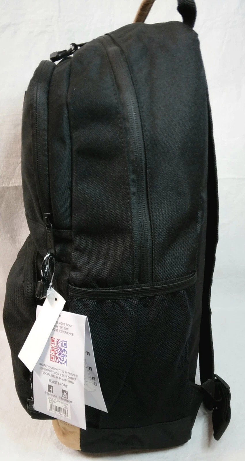 Eastsport• Black w/ Brown• 19″• Core Scholastic Backpack• NWT•