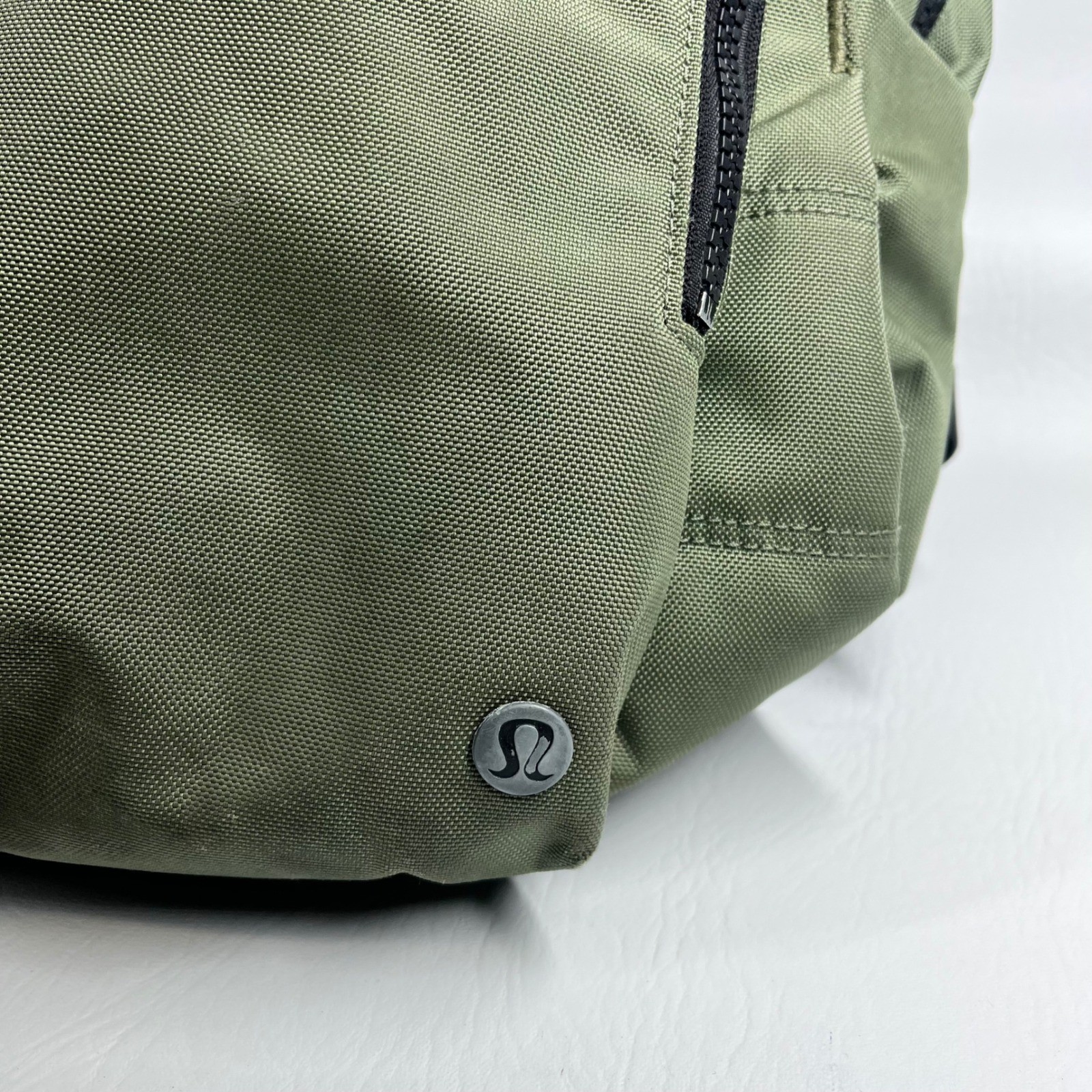 Lululemon Cruiser Backpack Sage Green Olive Multi Pocket Commuter Bag OS
