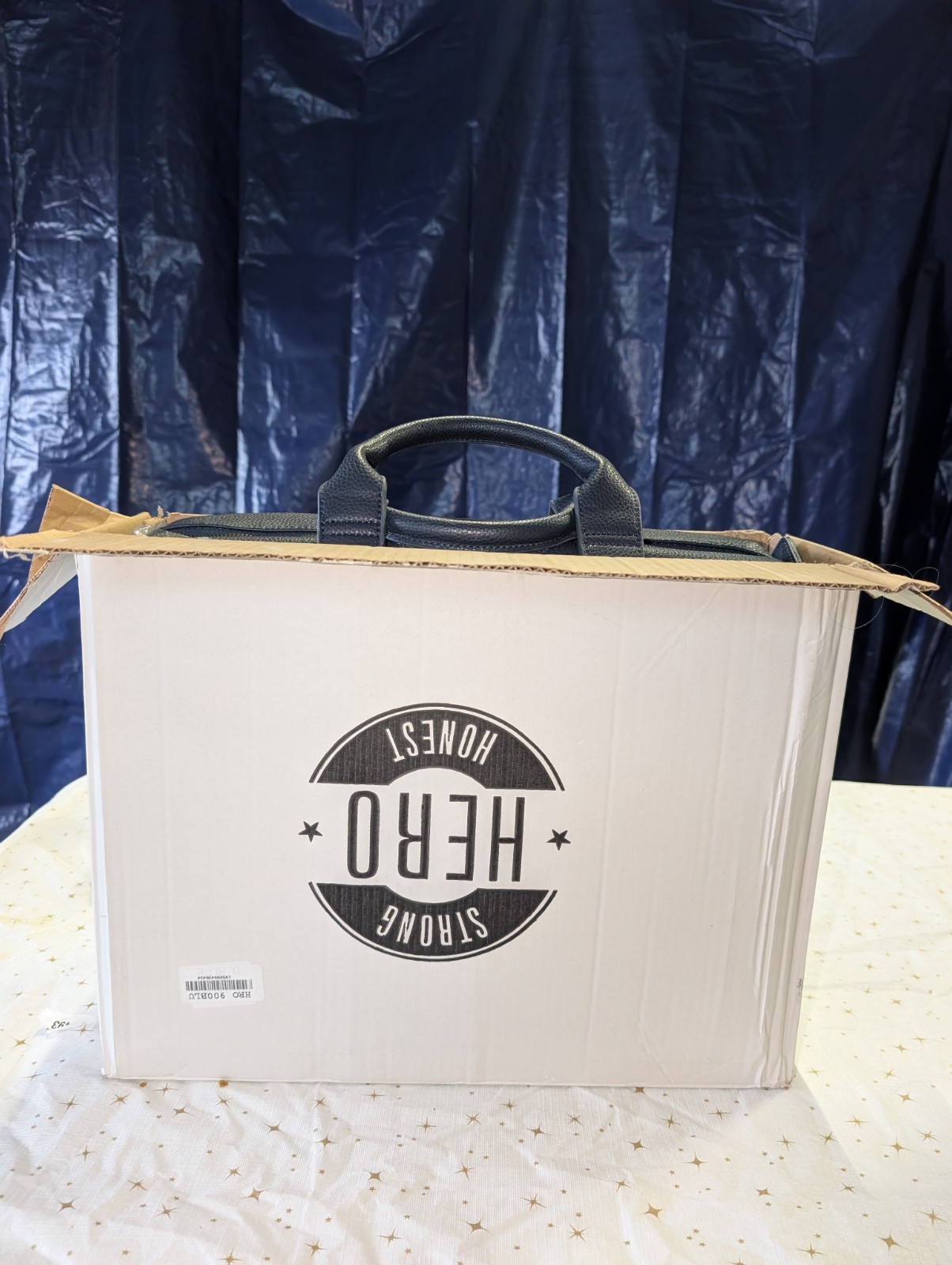 HERO GOODS ROOSEVELT BLUE BRIEFCASE