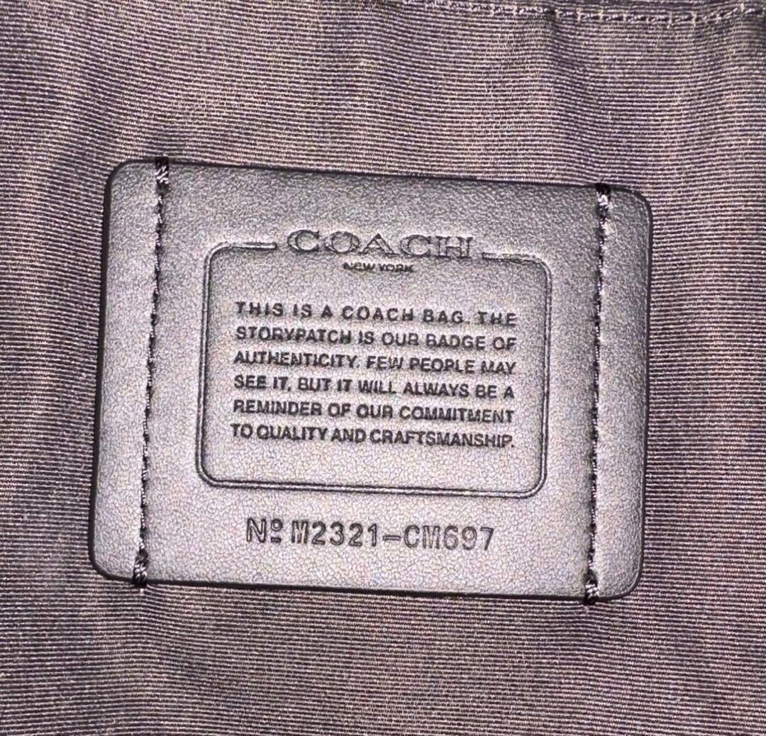 COACH Ethan Leather Backpack Black Laptop Compartment CM697 Men’s