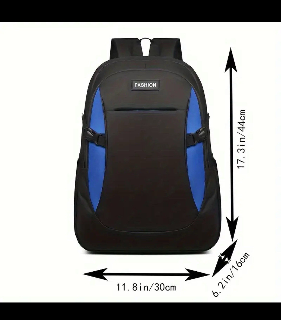 Fashion Bag Sport Black Multi-Compartment Adjustable Backpack – NEW