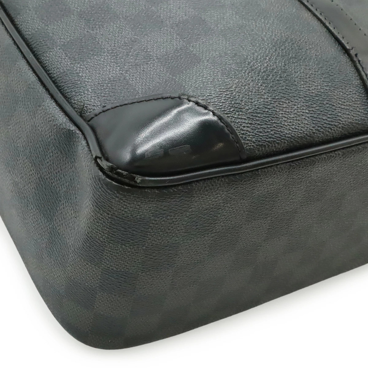 LOUIS VUITTON Damier Graphite Porte Document Voyage GM Briefcase Black N41123
