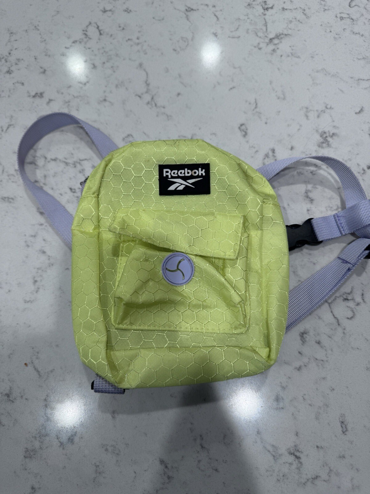 Reebok Pet Or Baby CD Player Nylon Neon Green Backpack BH