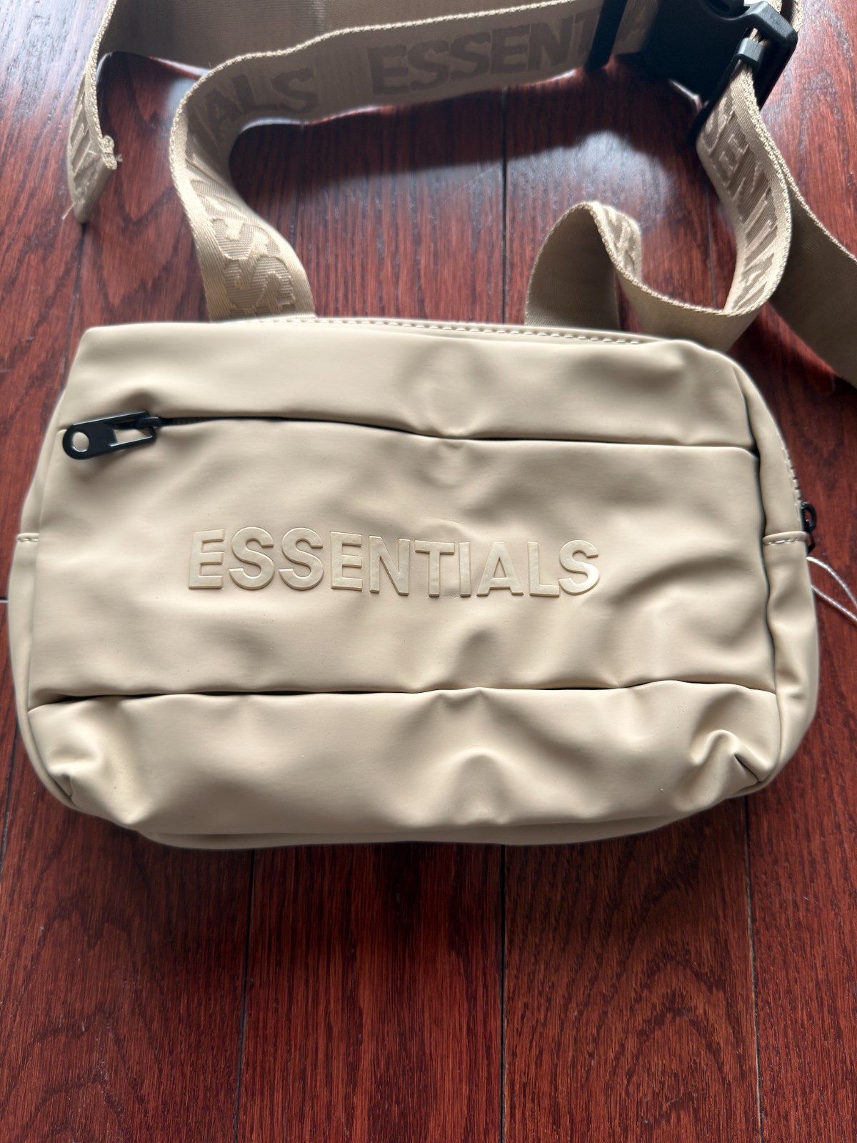 Fear of God Essentials Crossbody Bag Tan Sand Nylon NWT Utility Sling