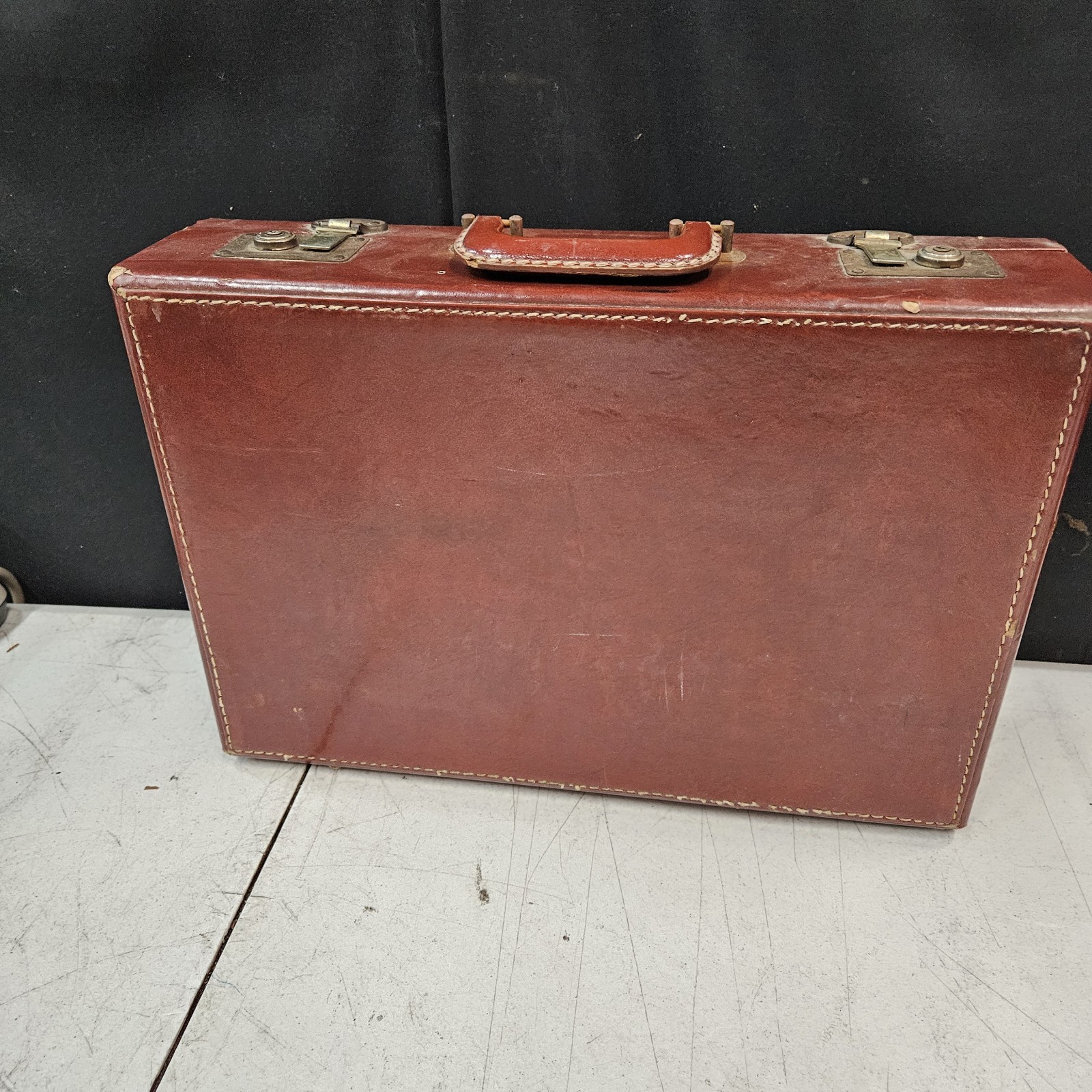 Vintage Unknown High-End Leather Briefcase