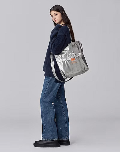 Undercover Jun Takahashi GU Silent Noise Silver Tote Bag NWT