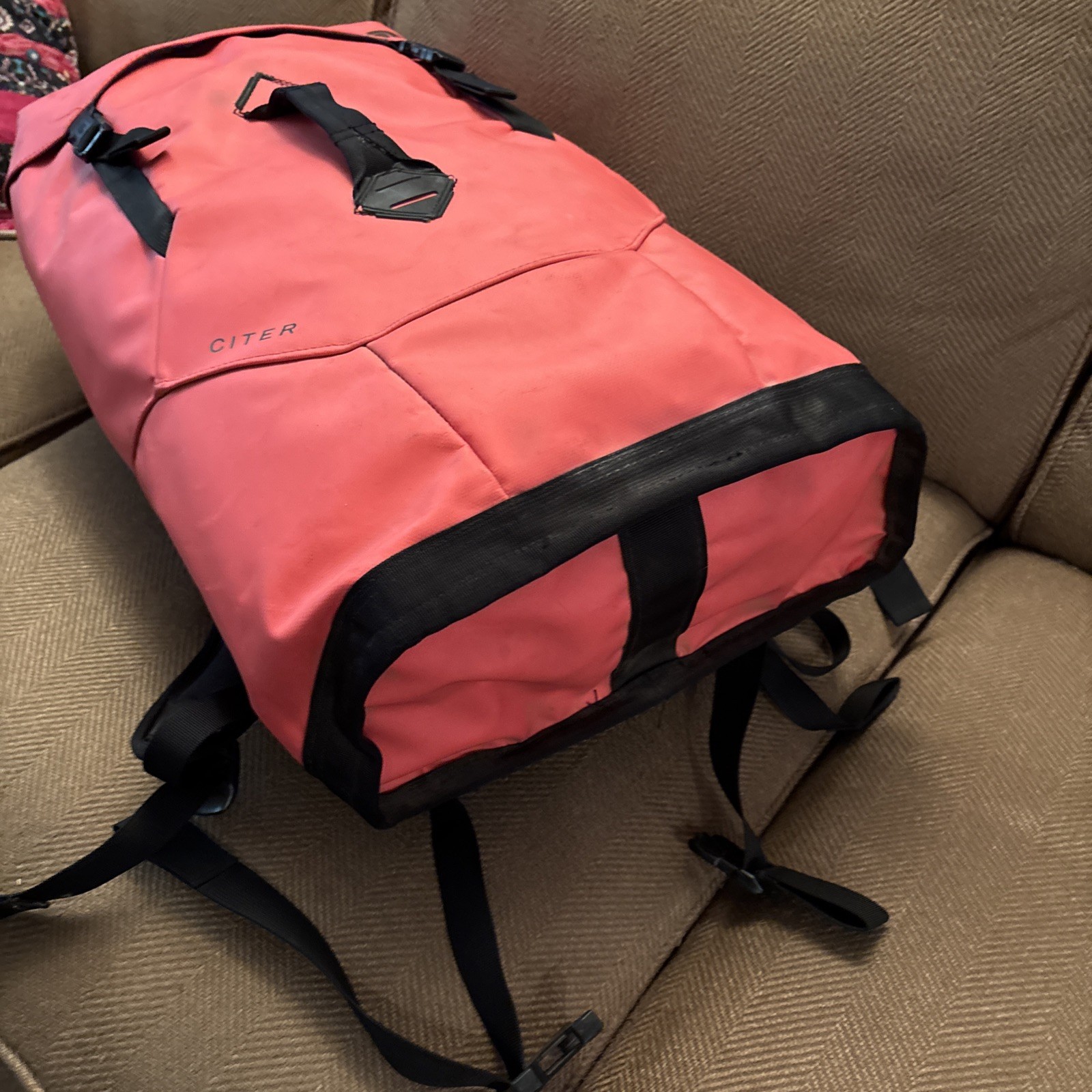 THE NORTH FACE CITER 40L Red Climbing Waterproof Backpack Commuter Laptop Base
