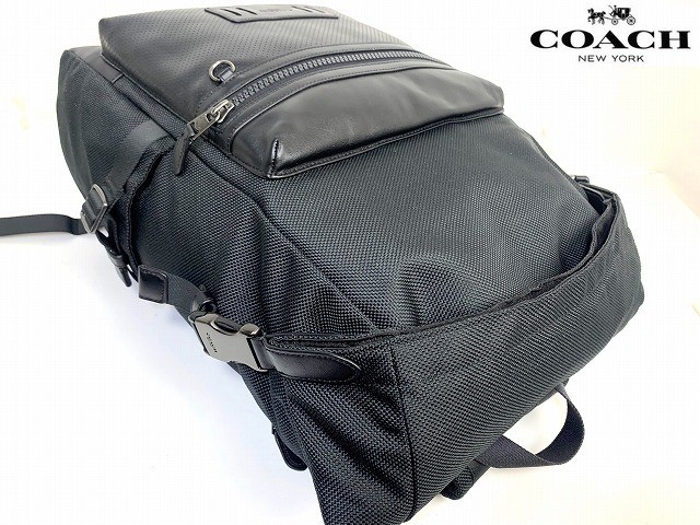 COACH Free Men s Mixed Material Terrain Roll Top Daypack Backpack