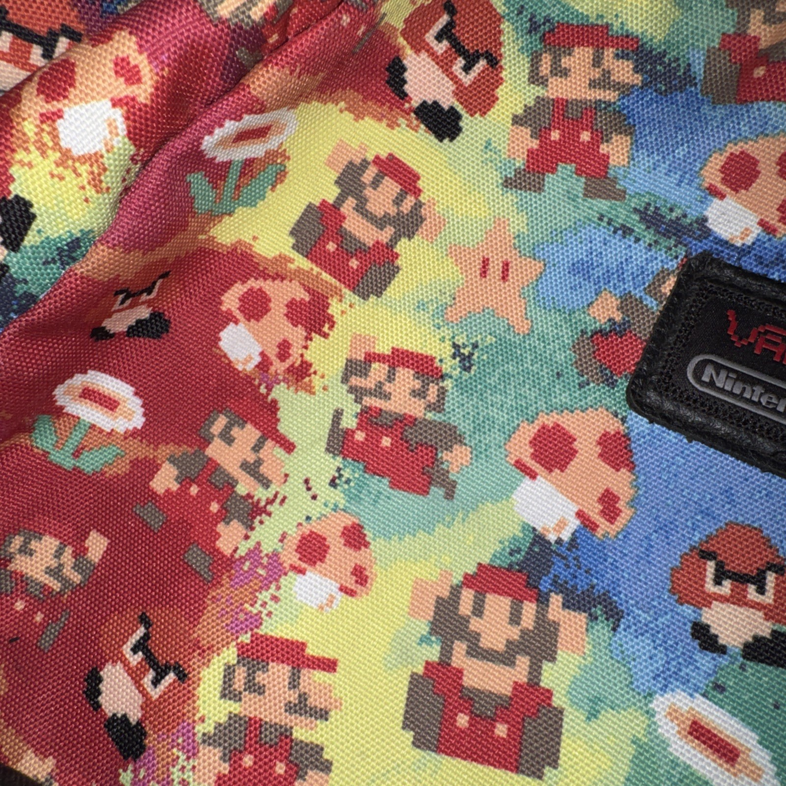 Vans Nintendo Super Mario Bros Backpack 8 Bit Print