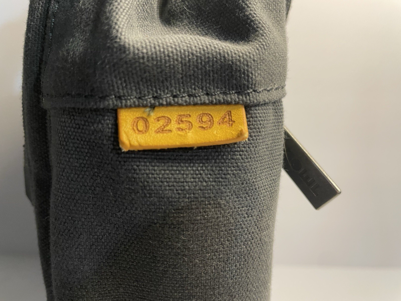 Day Owl DayPack Mini Waxed Canvas Backpack Padded Leather Handles Gray